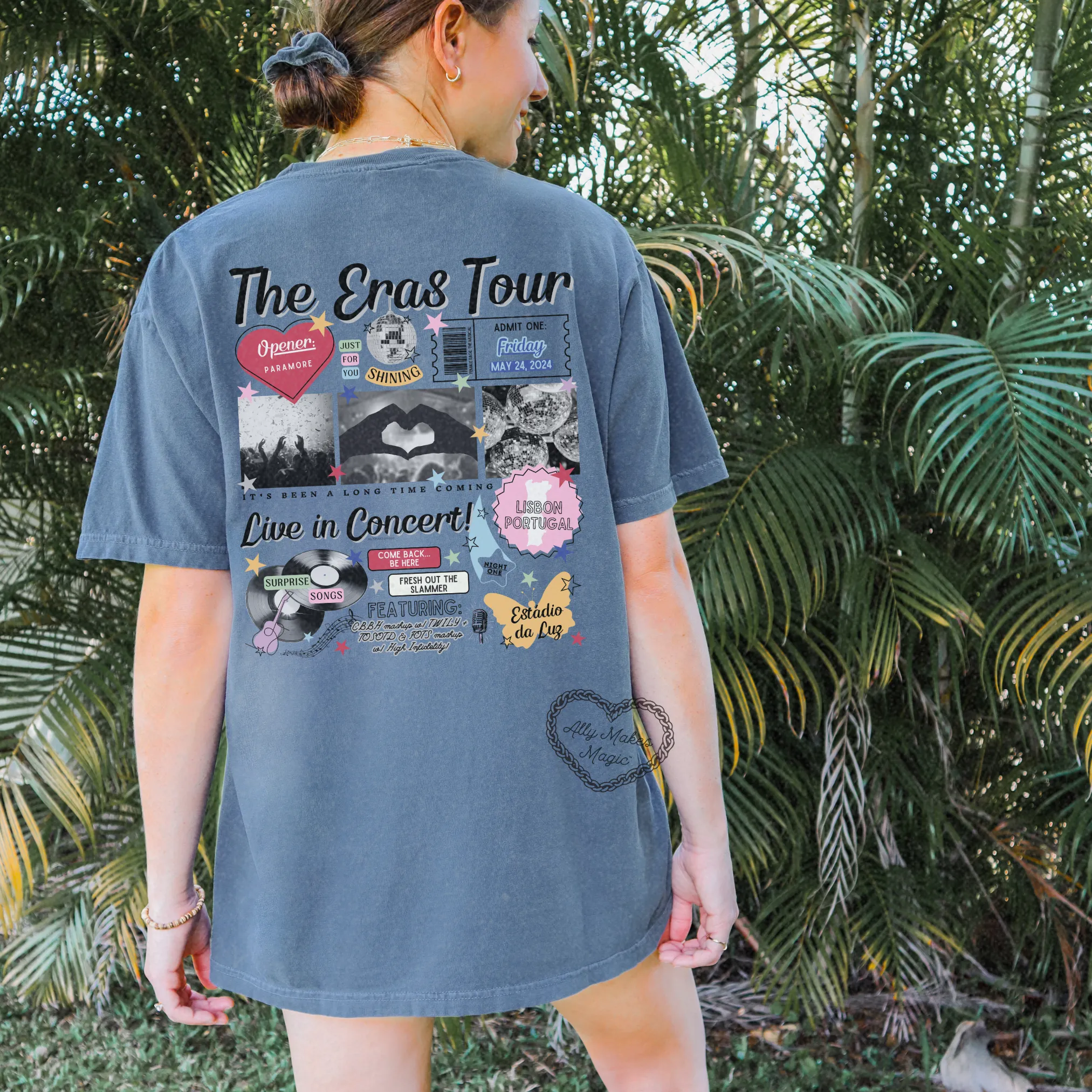 lisbon night 1 tee | comfort colors *custom* sold by Ally Makes Magic product image thumbnail 3