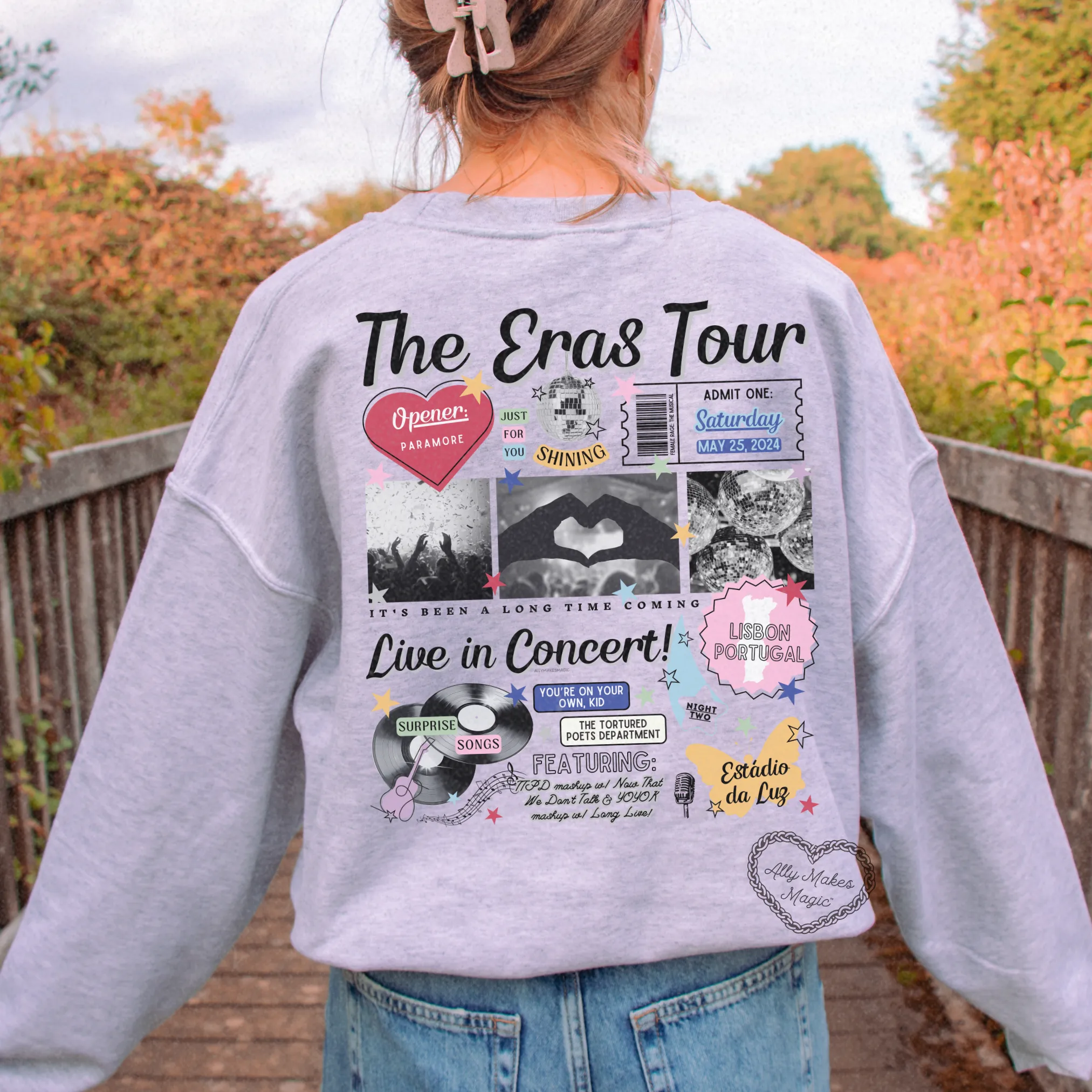 lisbon night 2 sweater | gildan *custom* sold by Ally Makes Magic product image thumbnail 3