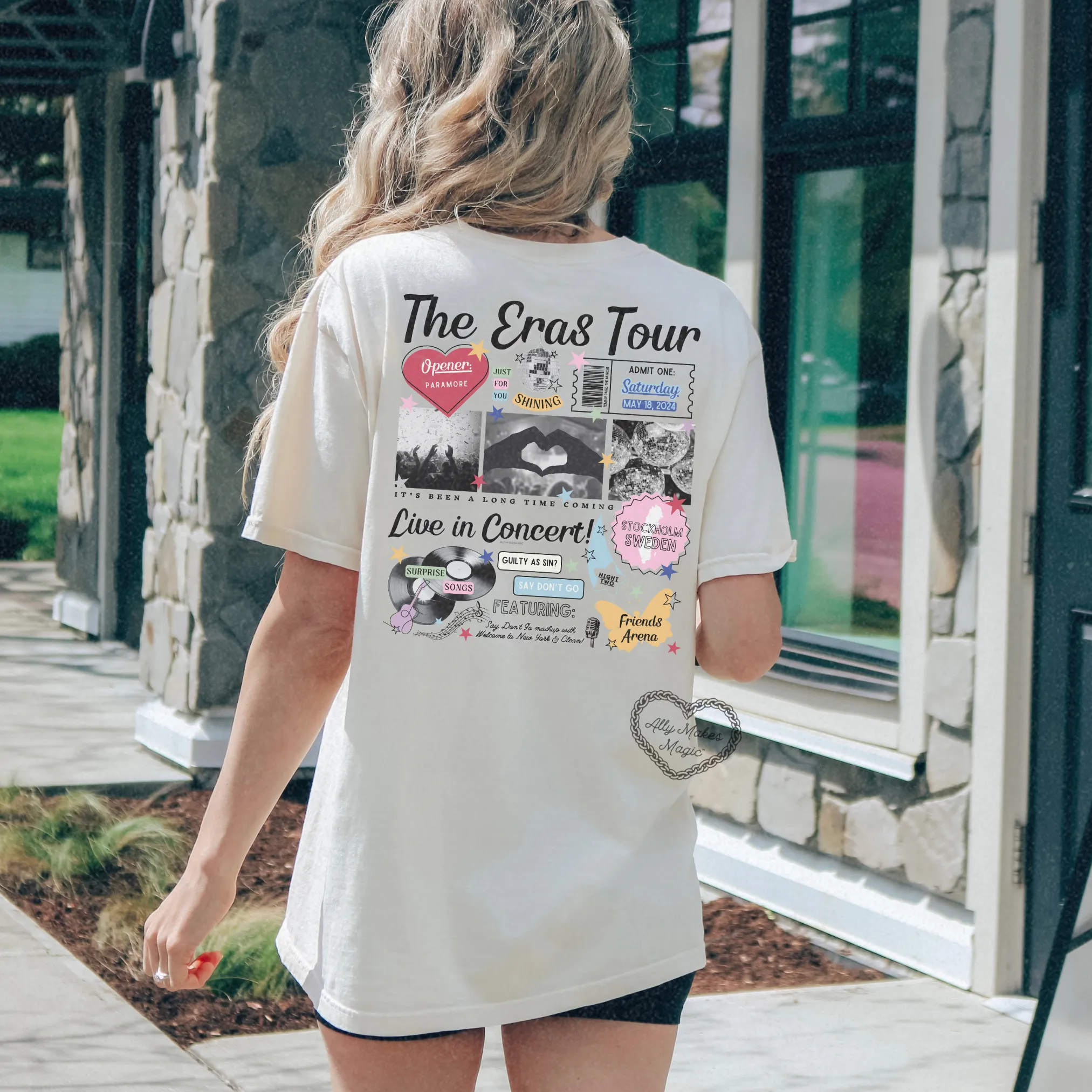 stockholm night 2 tee | comfort colors *custom* sold by Ally Makes Magic product image thumbnail 3