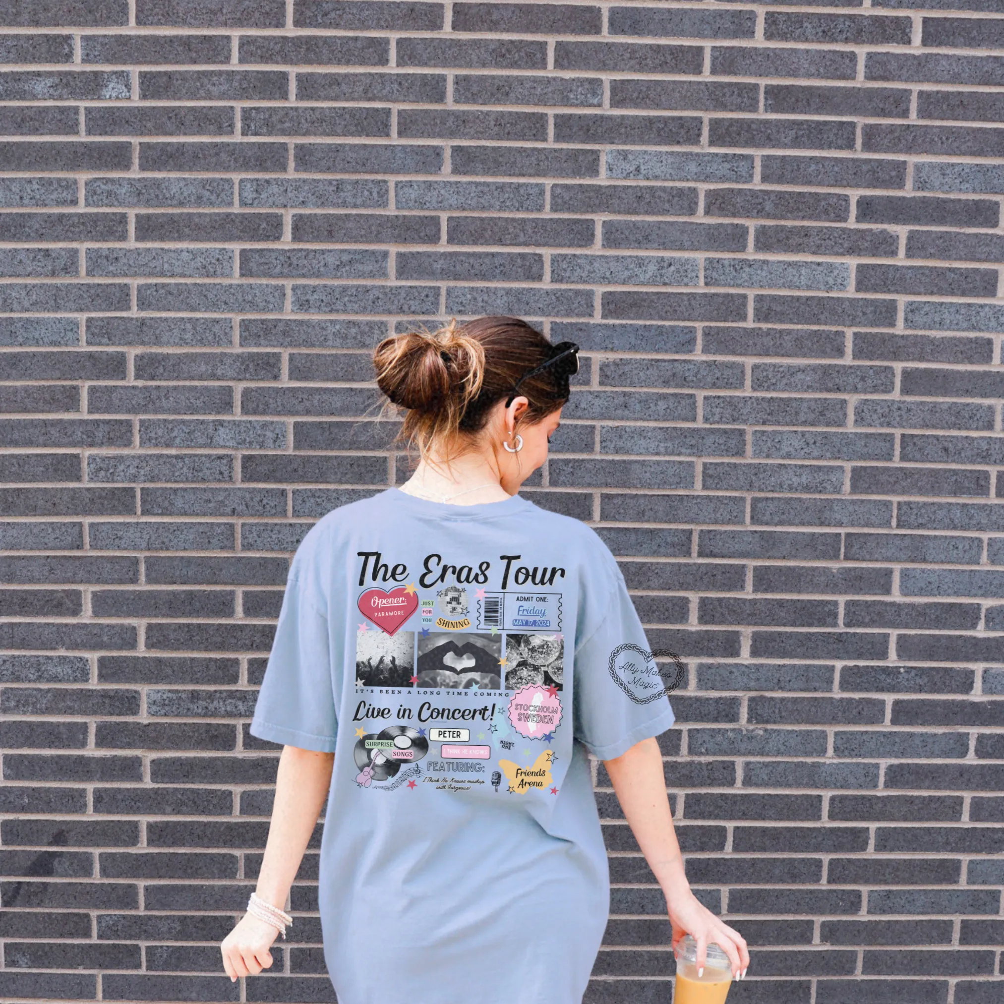 stockholm night 1 tee | comfort colors *custom* sold by Ally Makes Magic product image thumbnail 3