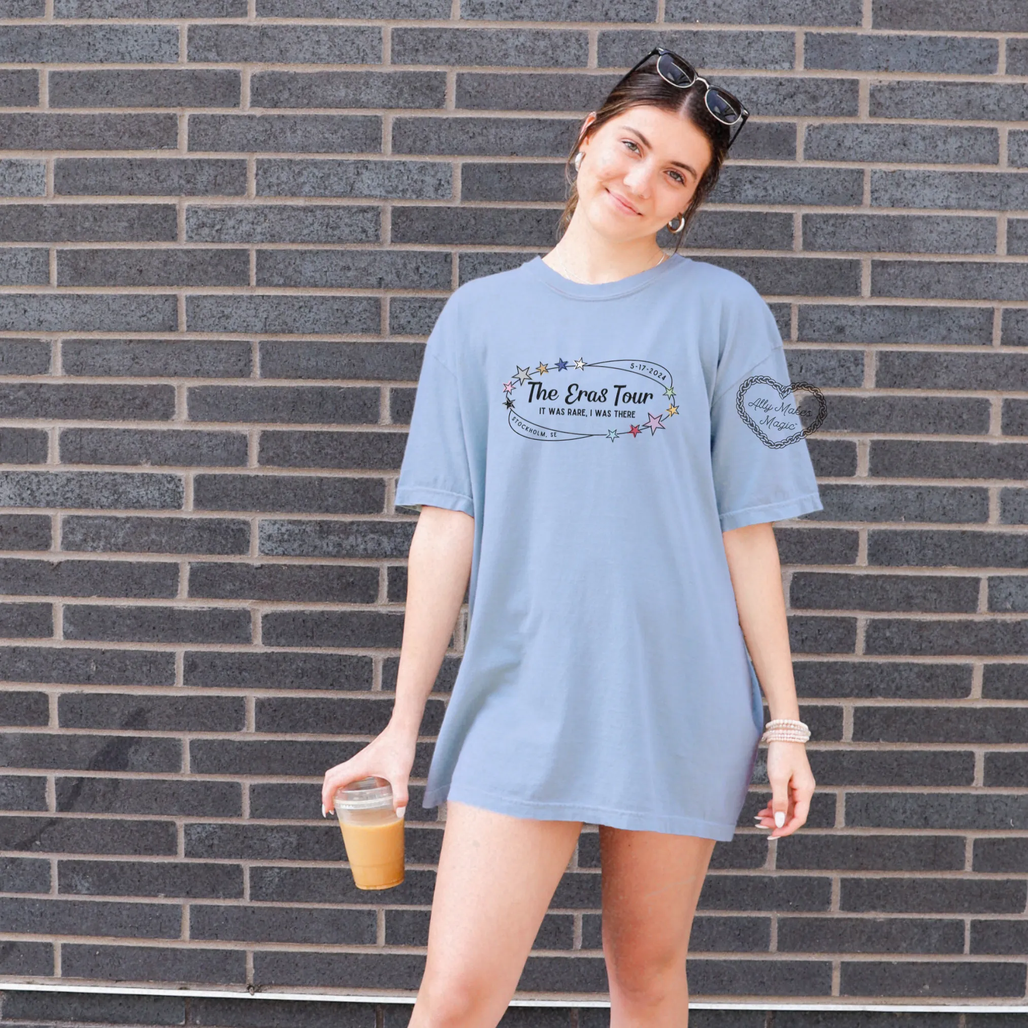 stockholm night 1 tee | comfort colors *custom* sold by Ally Makes Magic product image thumbnail 4