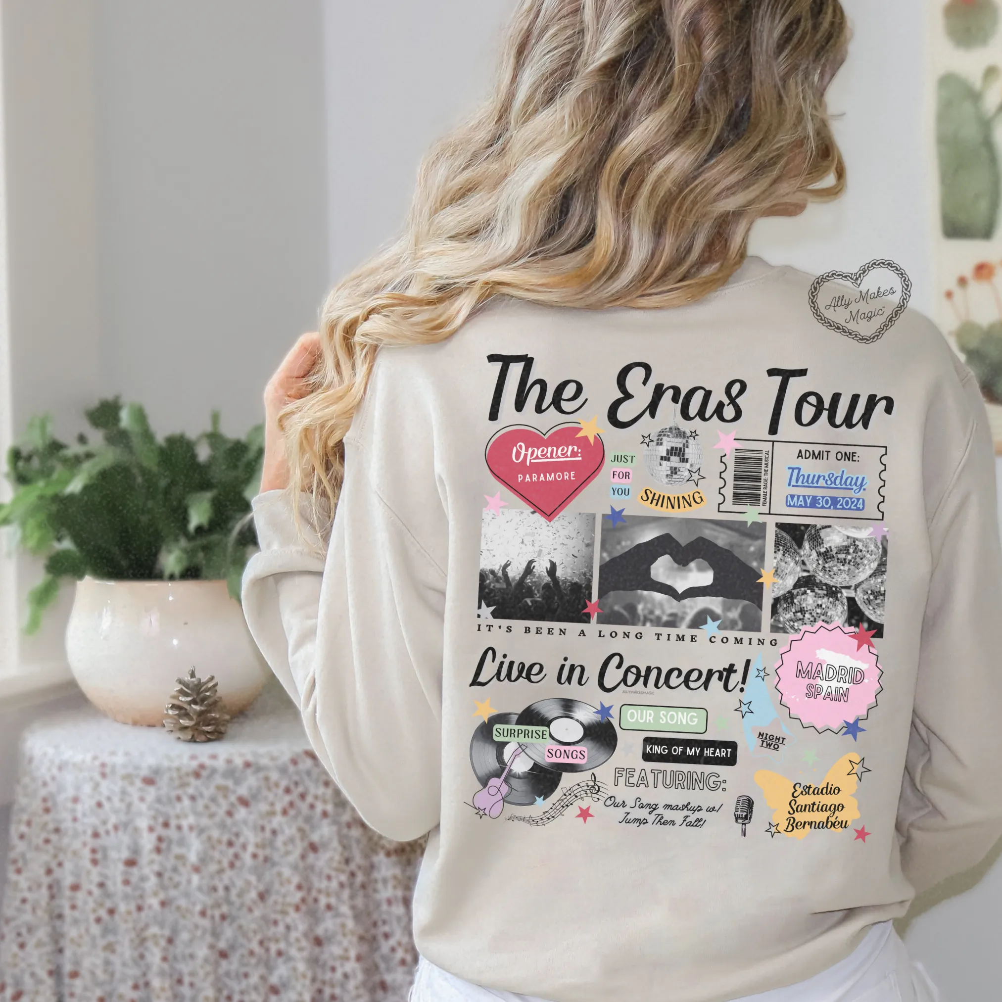 madrid night 2 sweater | gildan *custom* sold by Ally Makes Magic product image thumbnail 3