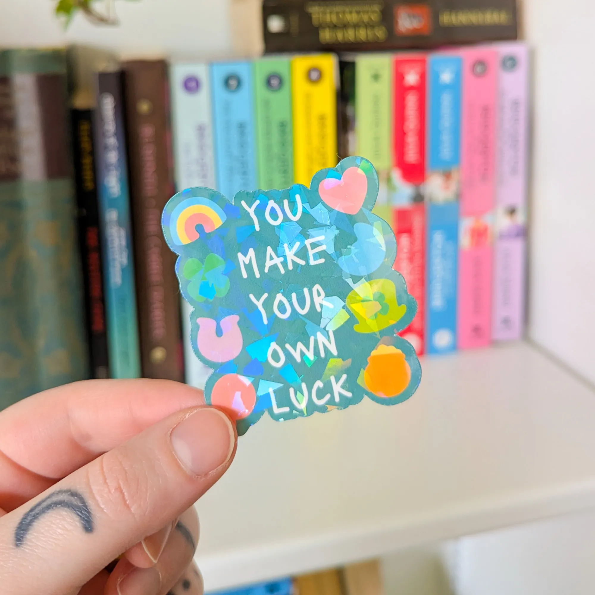 ur own luck sticker (holo) sold by Ally Makes Magic
