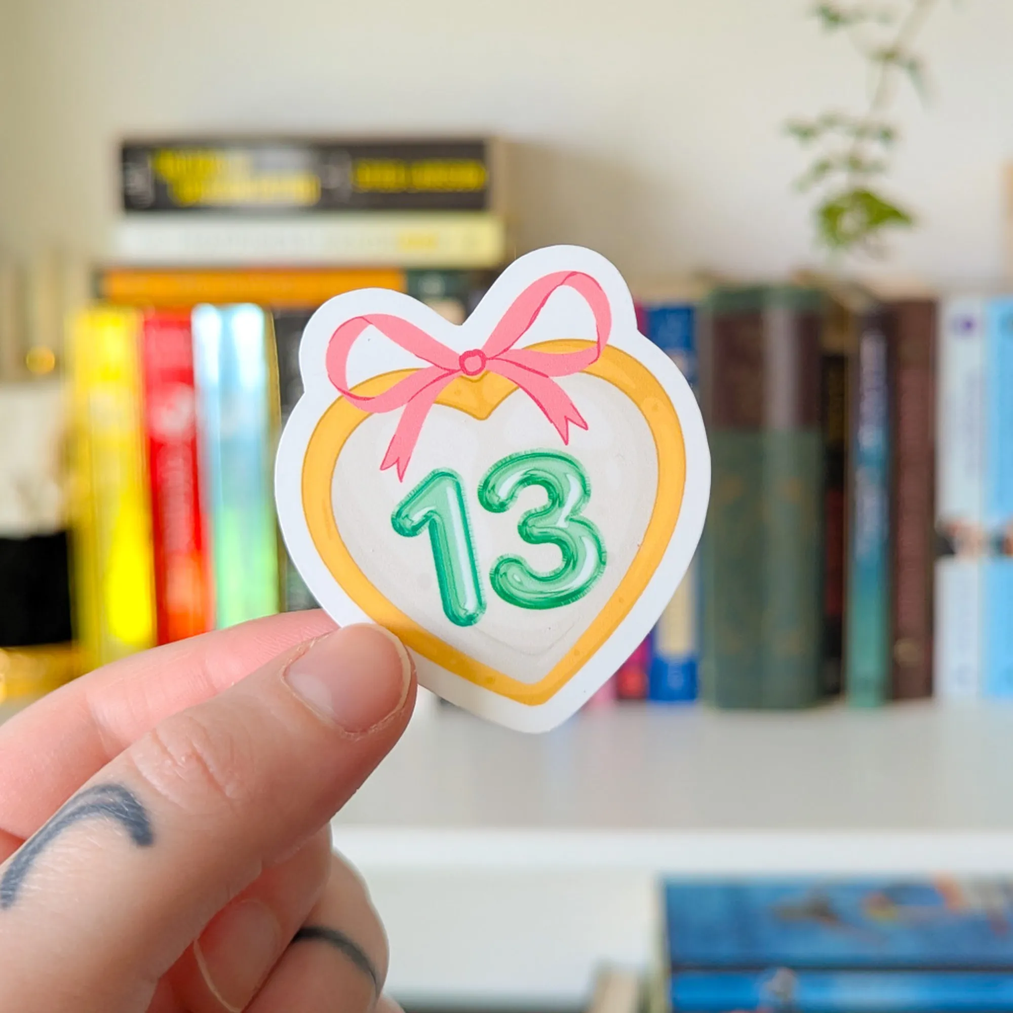 lucky 13 locket sticker sold by Ally Makes Magic