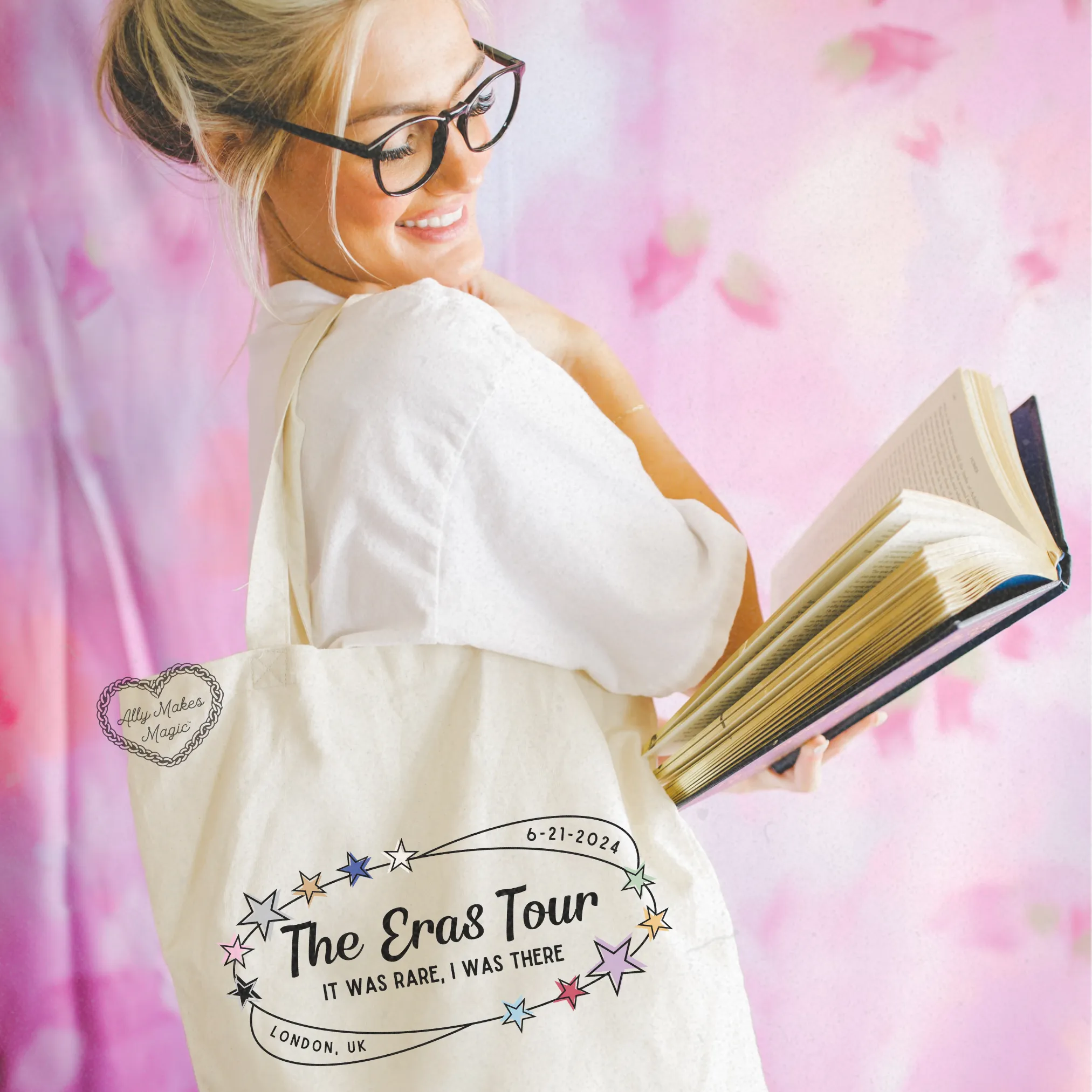 london night 1 tote bag *custom* sold by Ally Makes Magic product image thumbnail 4