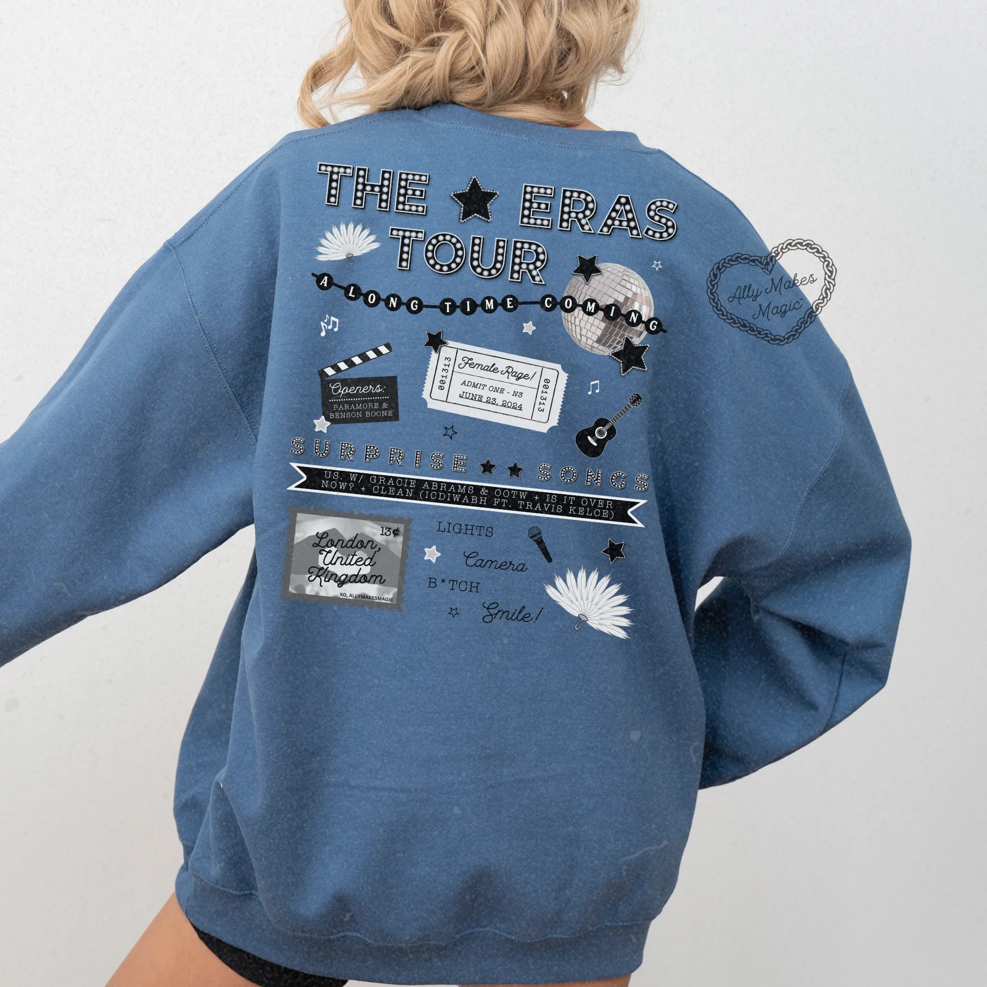 london night 3 sweater | gildan *custom* sold by Ally Makes Magic