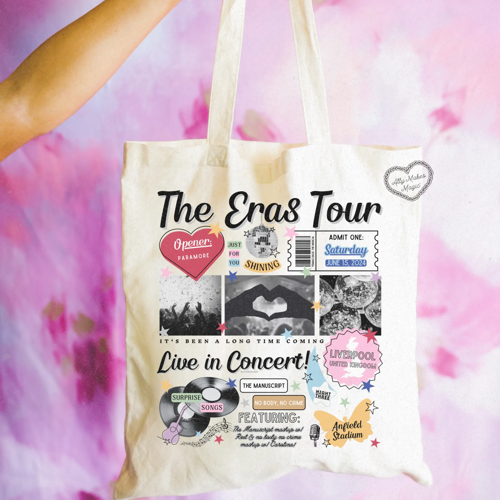 liverpool night 3 tote bag *custom* sold by Ally Makes Magic product image thumbnail 3