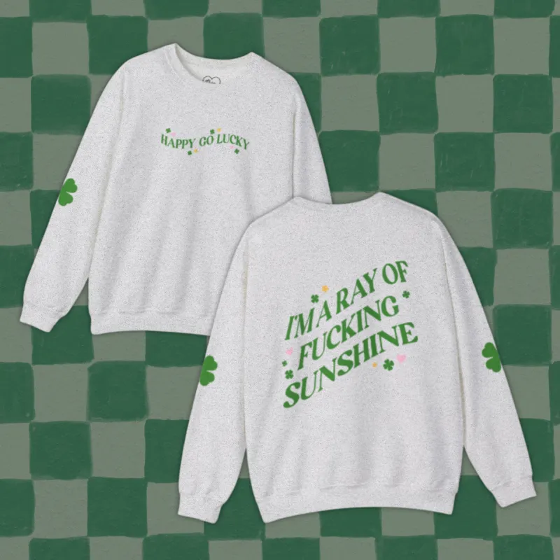 happy go lucky sweater sold by Ally Makes Magic