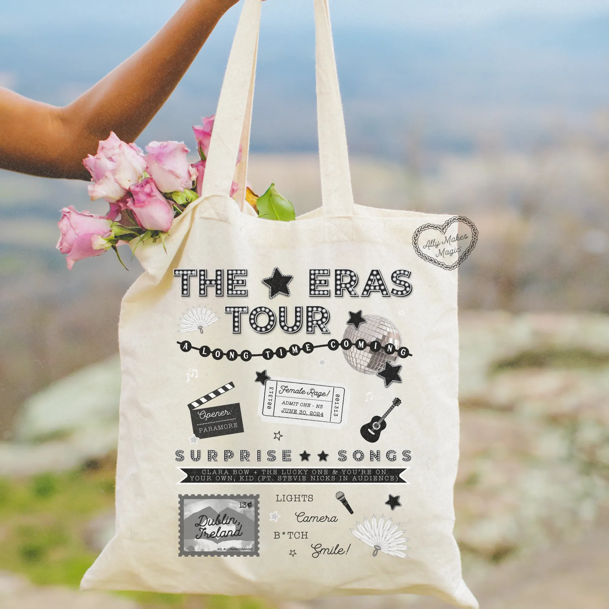 dublin night 3 tote bag *custom* sold by Ally Makes Magic