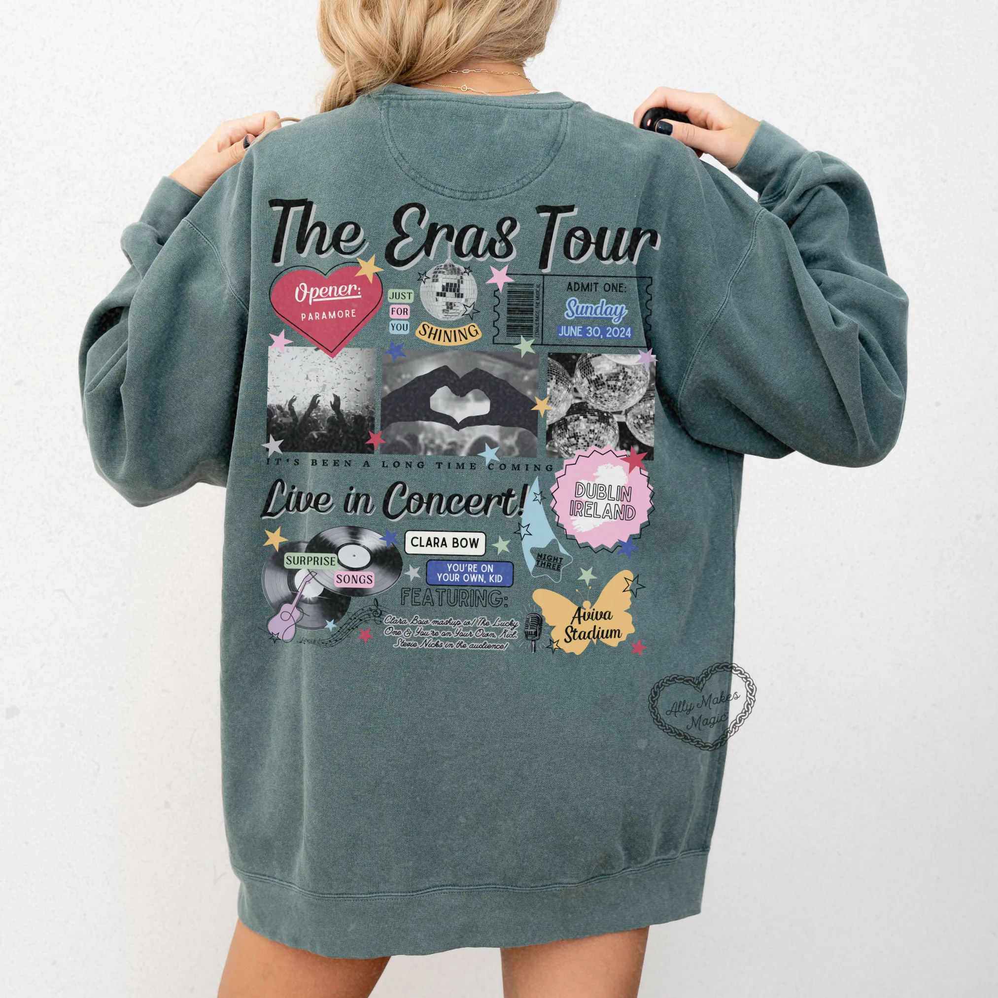 dublin night 3 pullover | comfort colors *custom* sold by Ally Makes Magic product image thumbnail 3