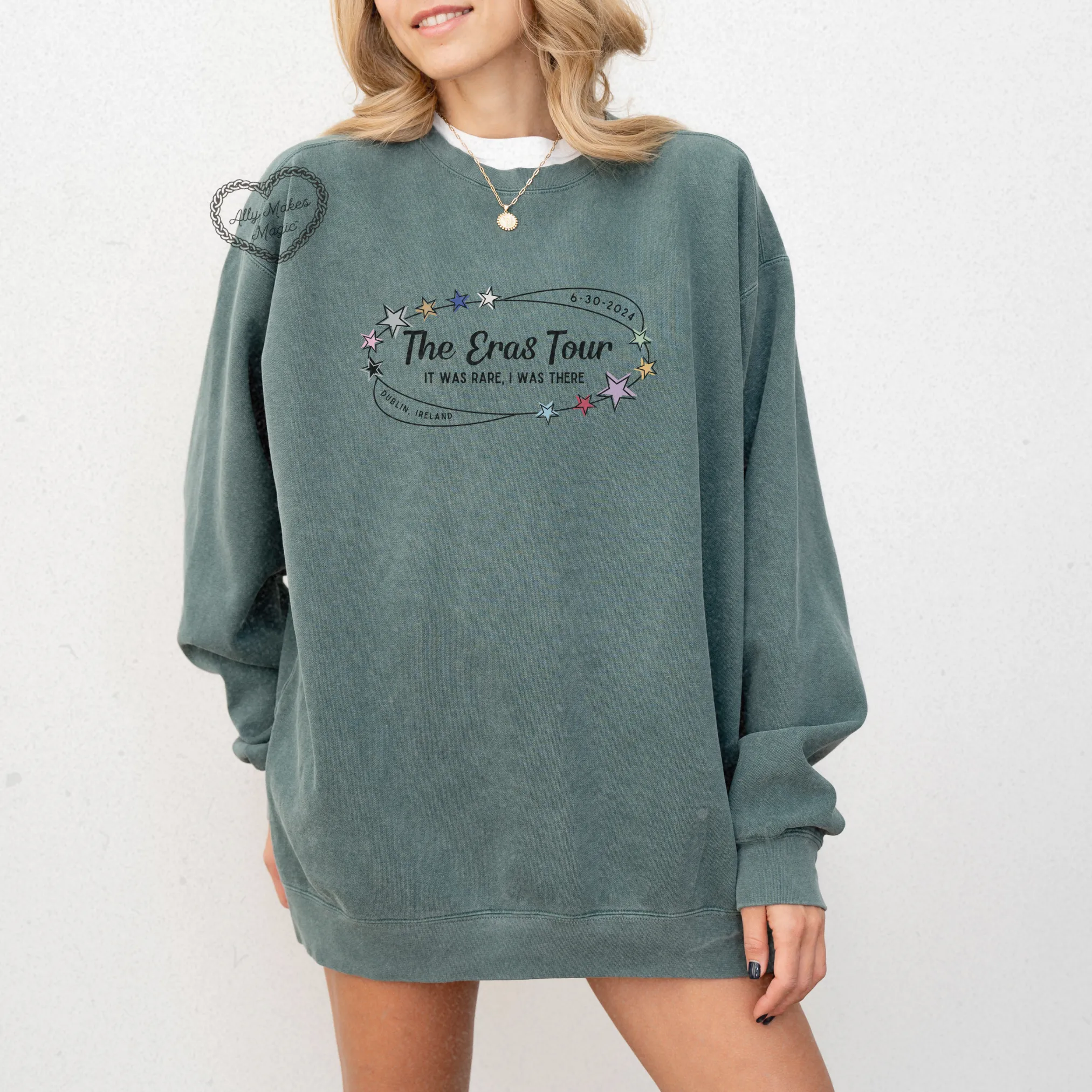 dublin night 3 pullover | comfort colors *custom* sold by Ally Makes Magic product image thumbnail 4