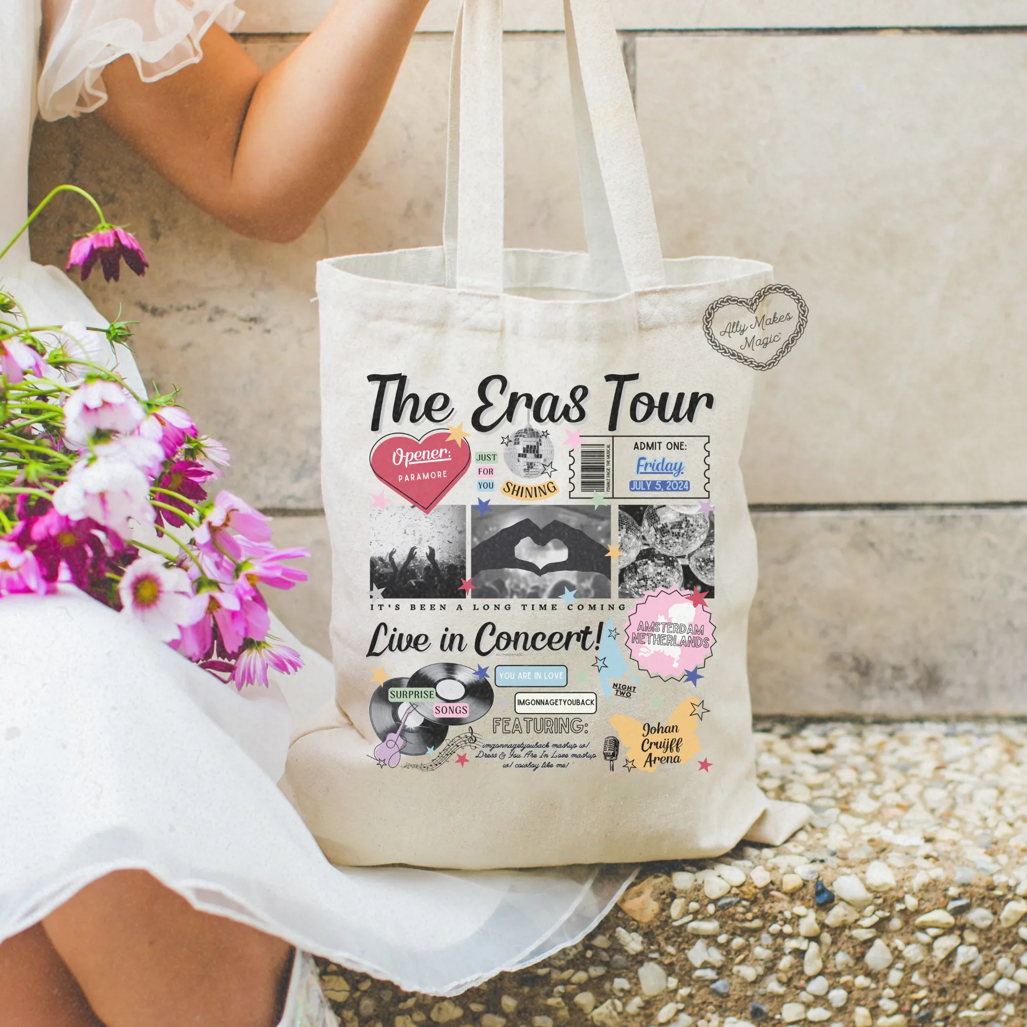 amsterdam night 2 tote bag *custom* sold by Ally Makes Magic product image thumbnail 3