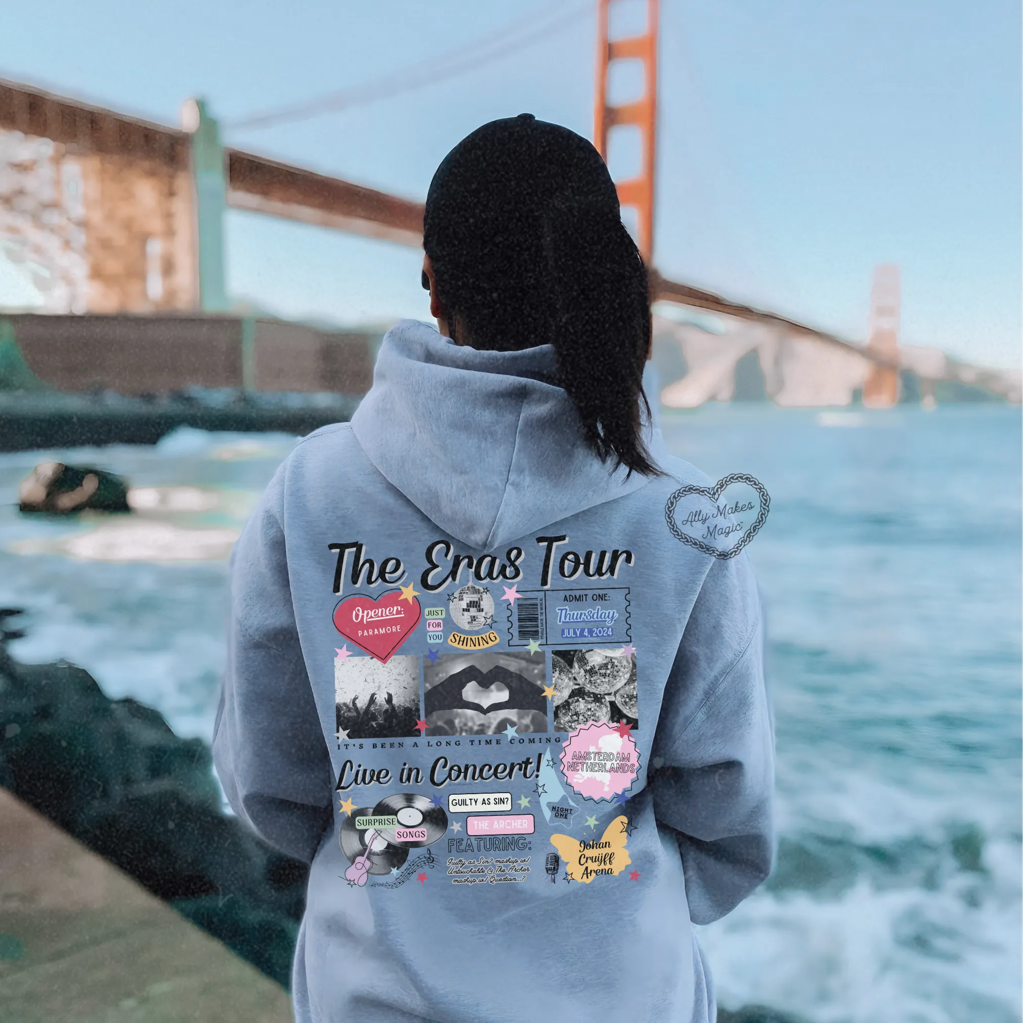 amsterdam night 1 hoodie *custom* sold by Ally Makes Magic product image thumbnail 3