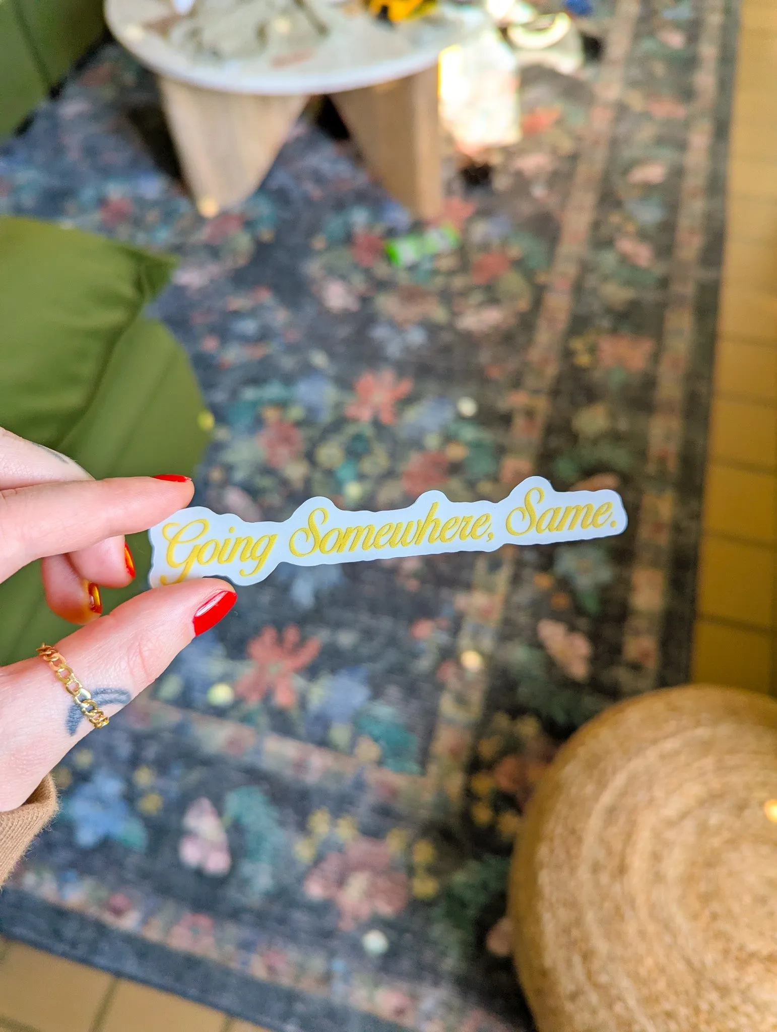 going somewhere, same. decal sold by Ally Makes Magic product image thumbnail 5