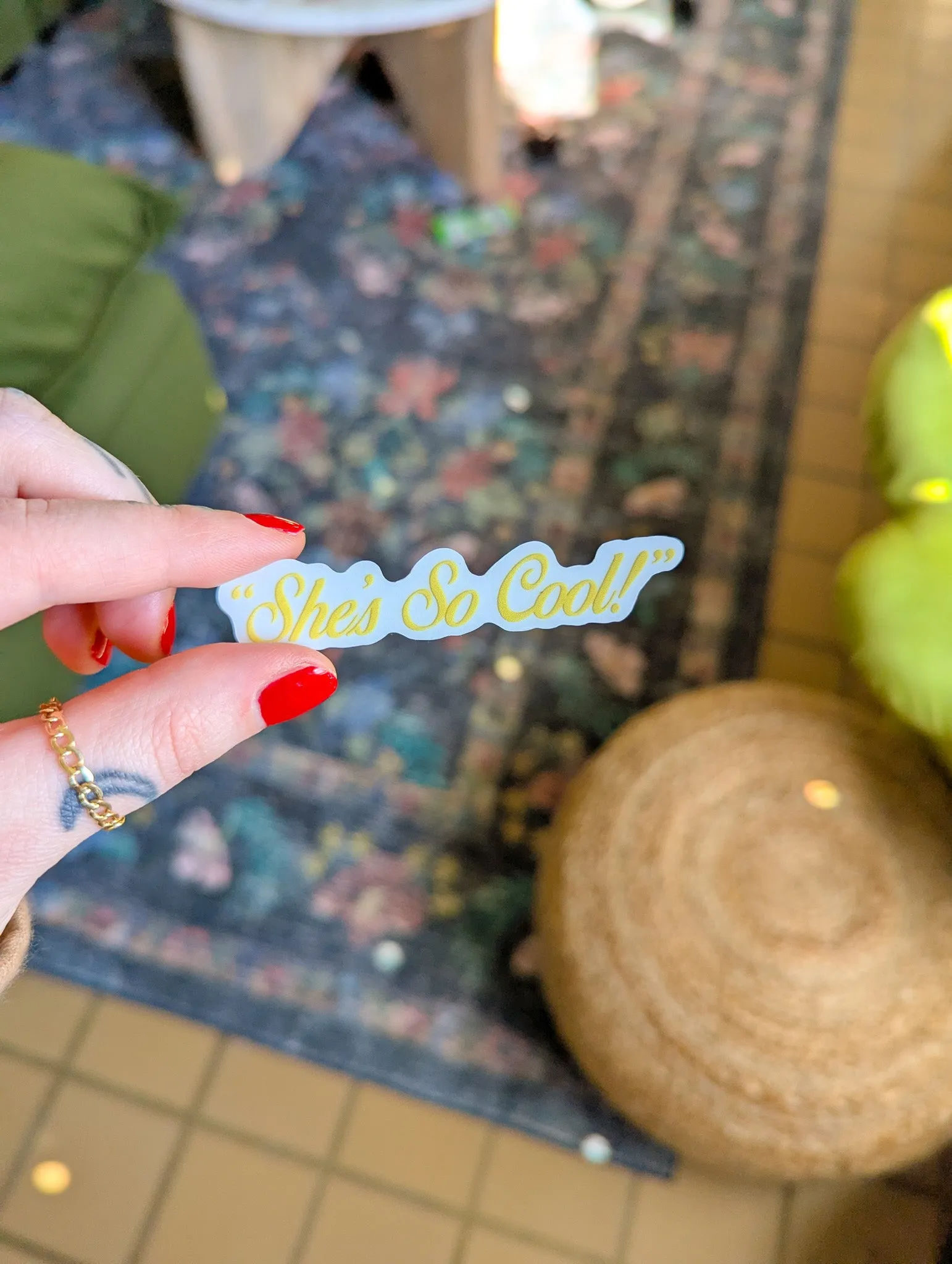 she's so cool decal sold by Ally Makes Magic product image thumbnail 5