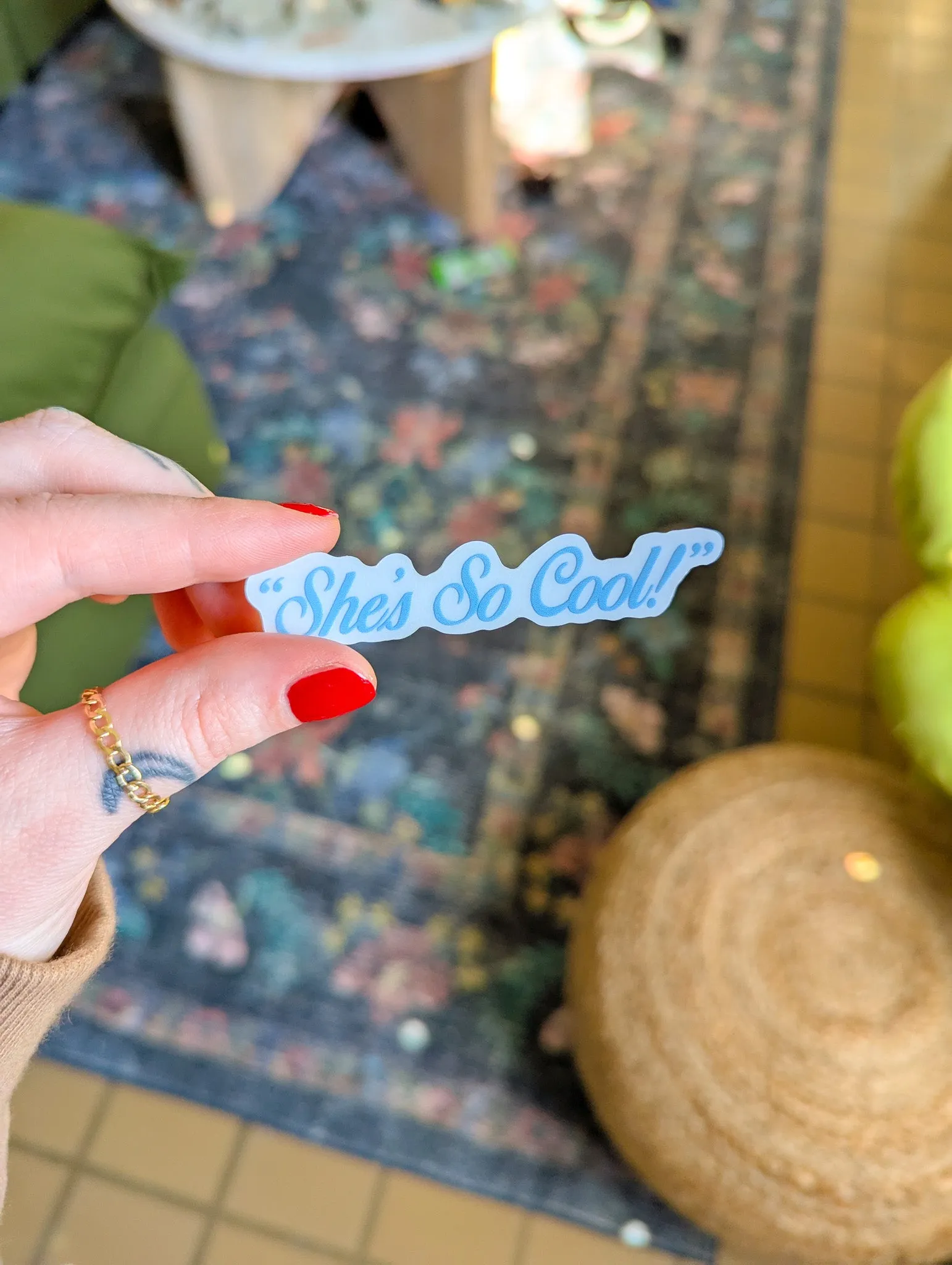 she's so cool decal sold by Ally Makes Magic product image thumbnail 3