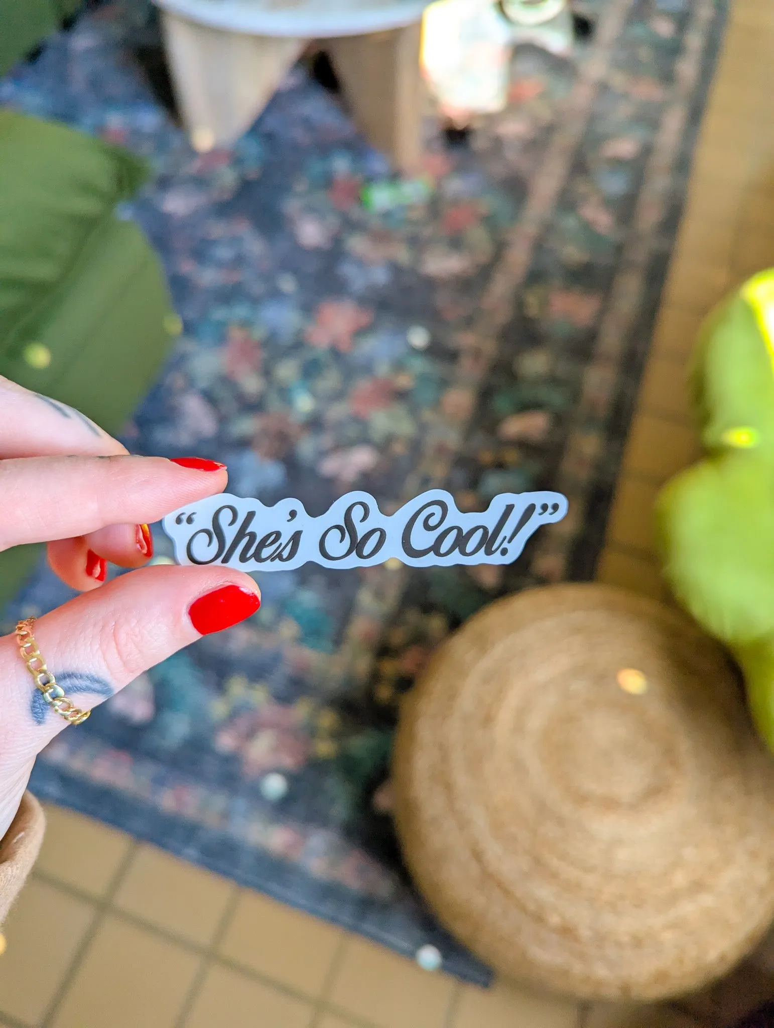 she's so cool decal sold by Ally Makes Magic product image thumbnail 4