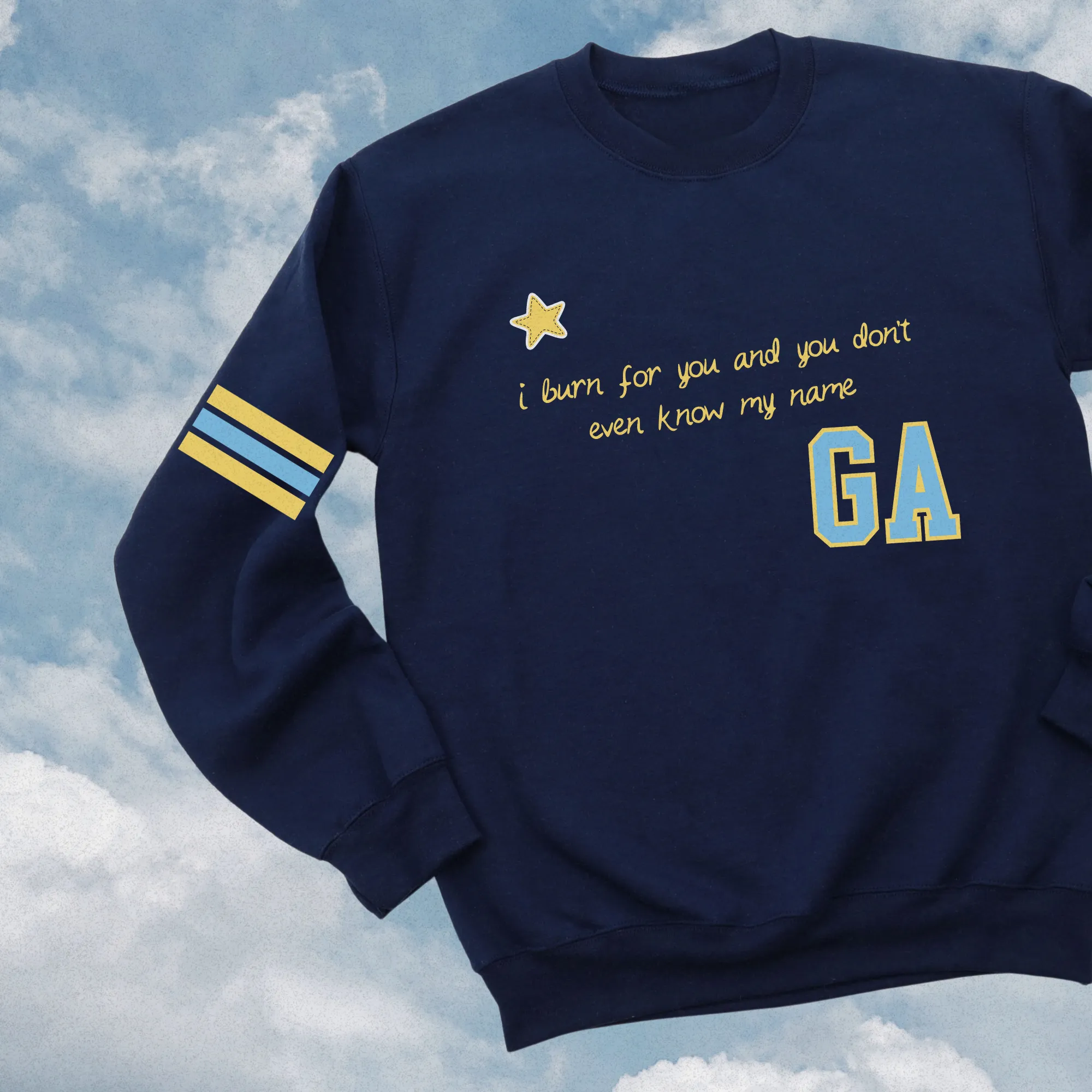 close to u varsity sweater sold by Ally Makes Magic product image thumbnail 3