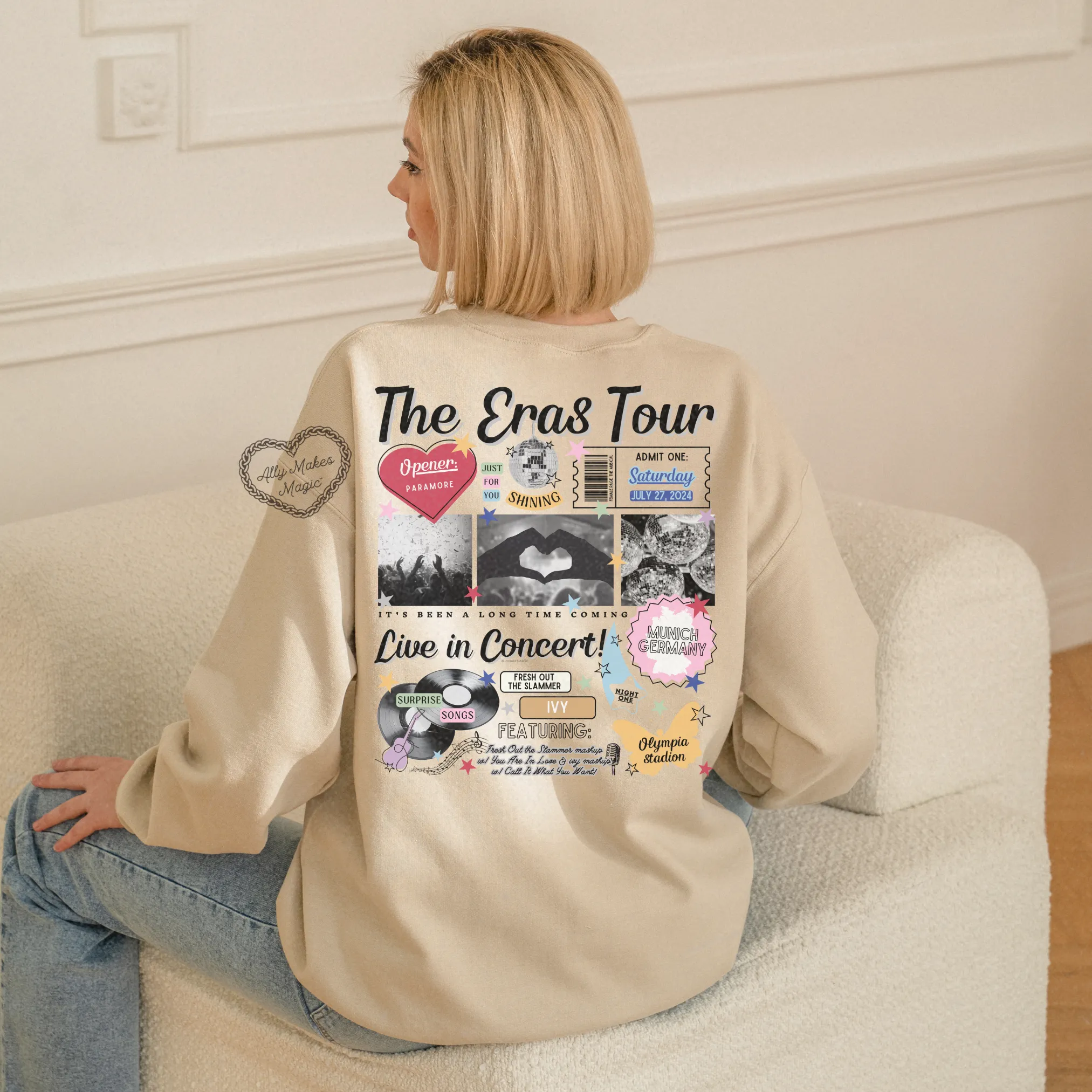 munich night 1 sweater | gildan *custom* sold by Ally Makes Magic product image thumbnail 3