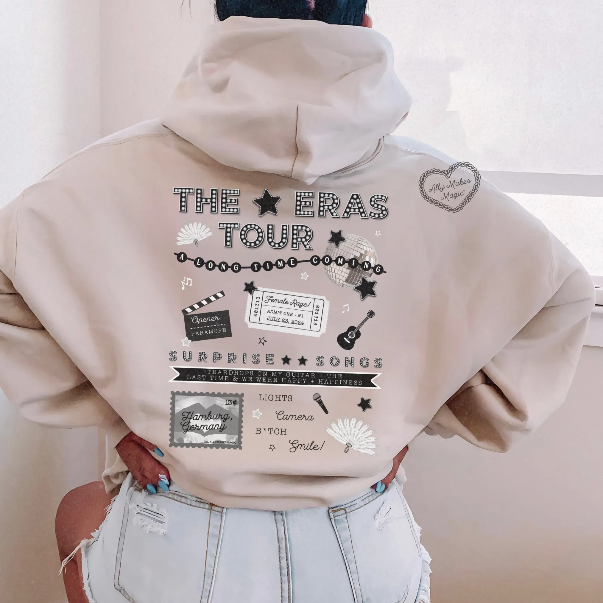 hamburg night 1 hoodie *custom* sold by Ally Makes Magic