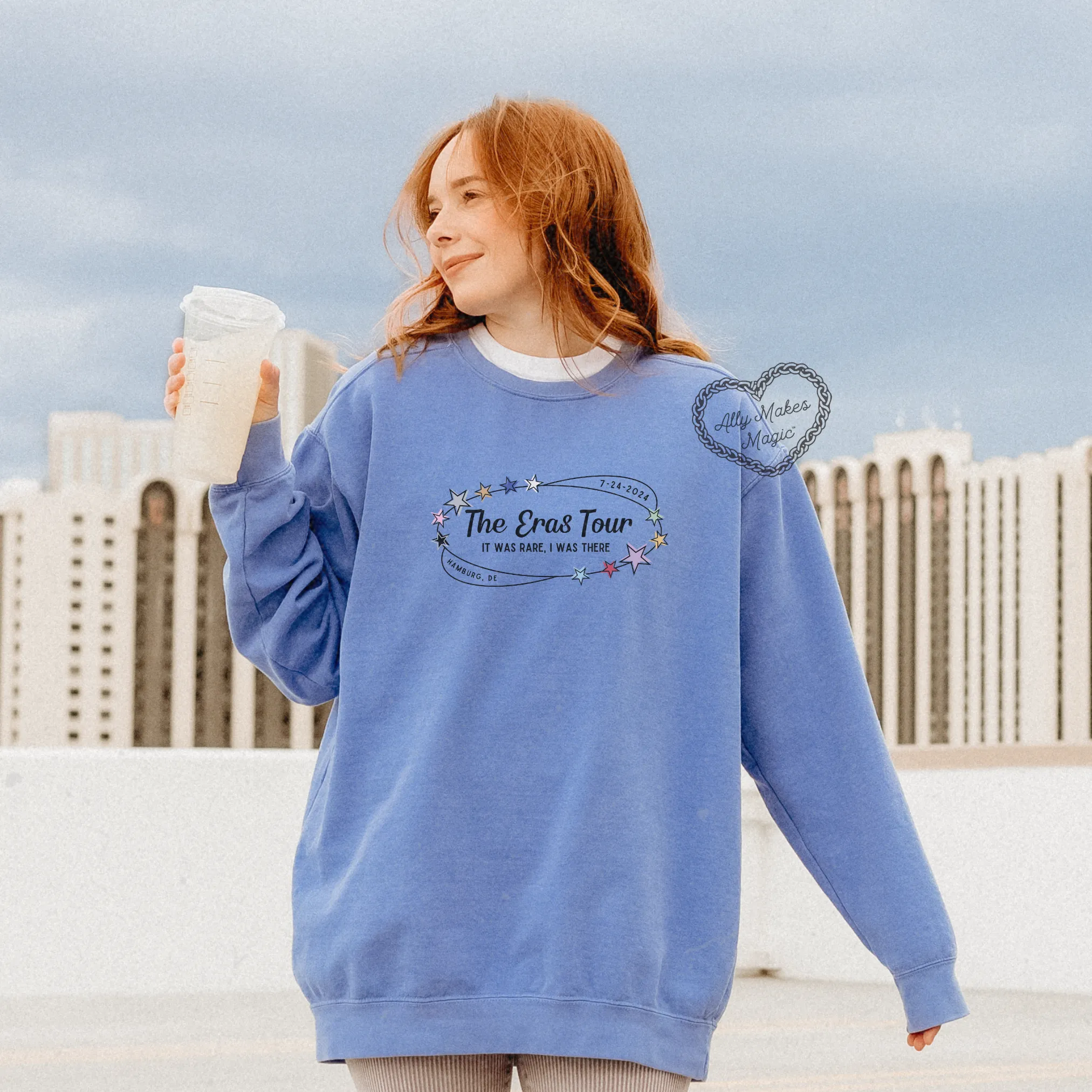 hamburg night 2 pullover | comfort colors *custom* sold by Ally Makes Magic product image thumbnail 4