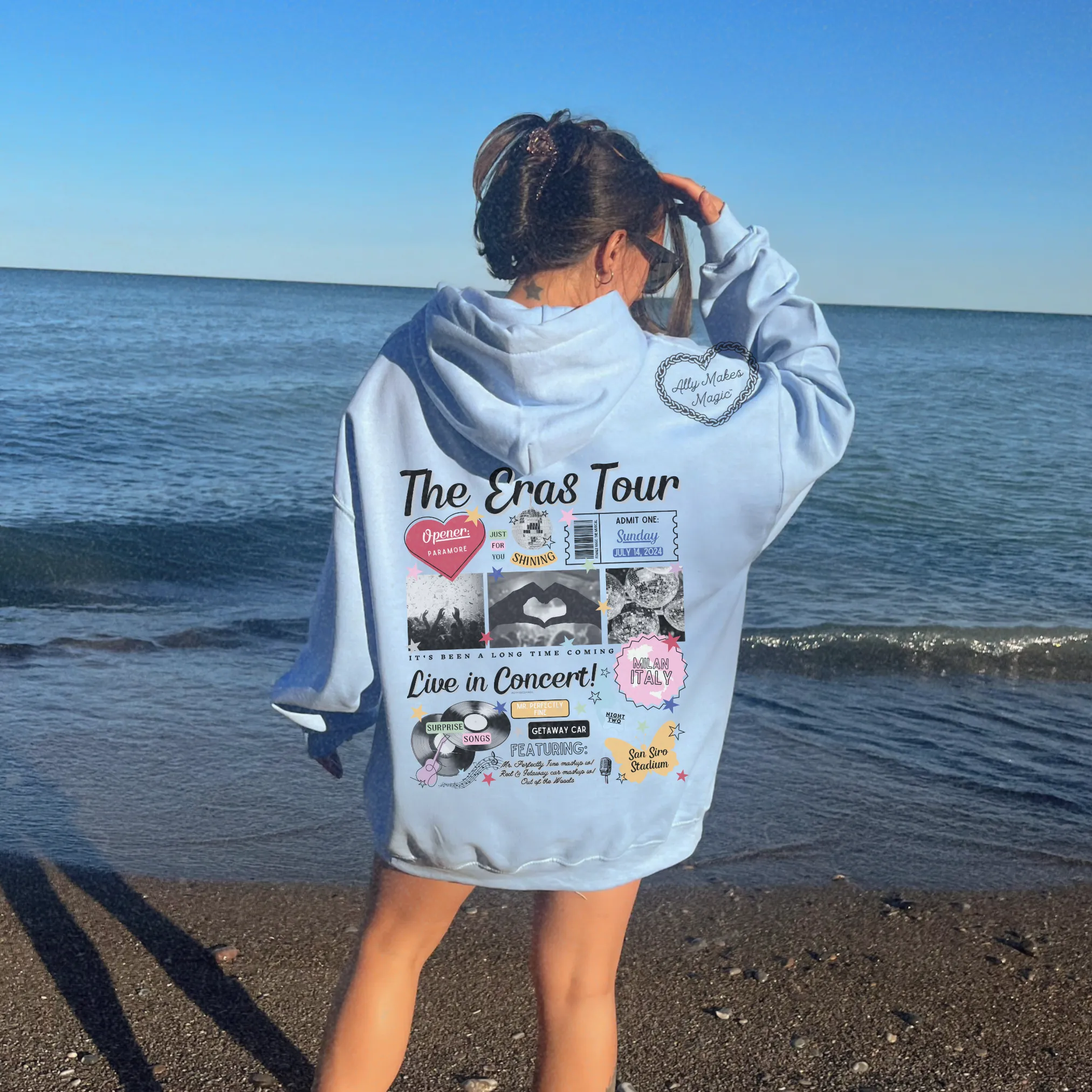 milan night 2 hoodie *custom* sold by Ally Makes Magic product image thumbnail 3