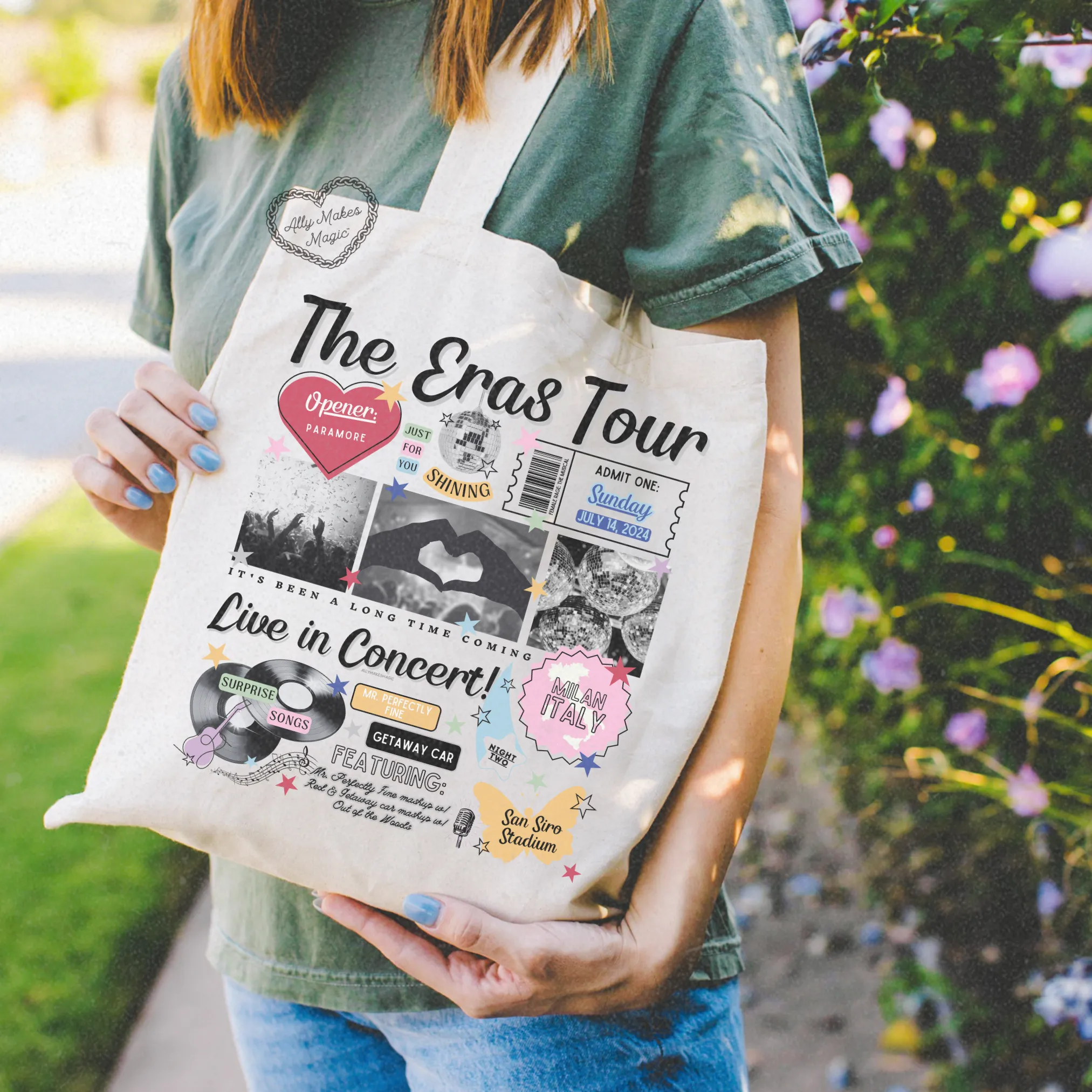 milan night 2 tote bag *custom* sold by Ally Makes Magic product image thumbnail 3