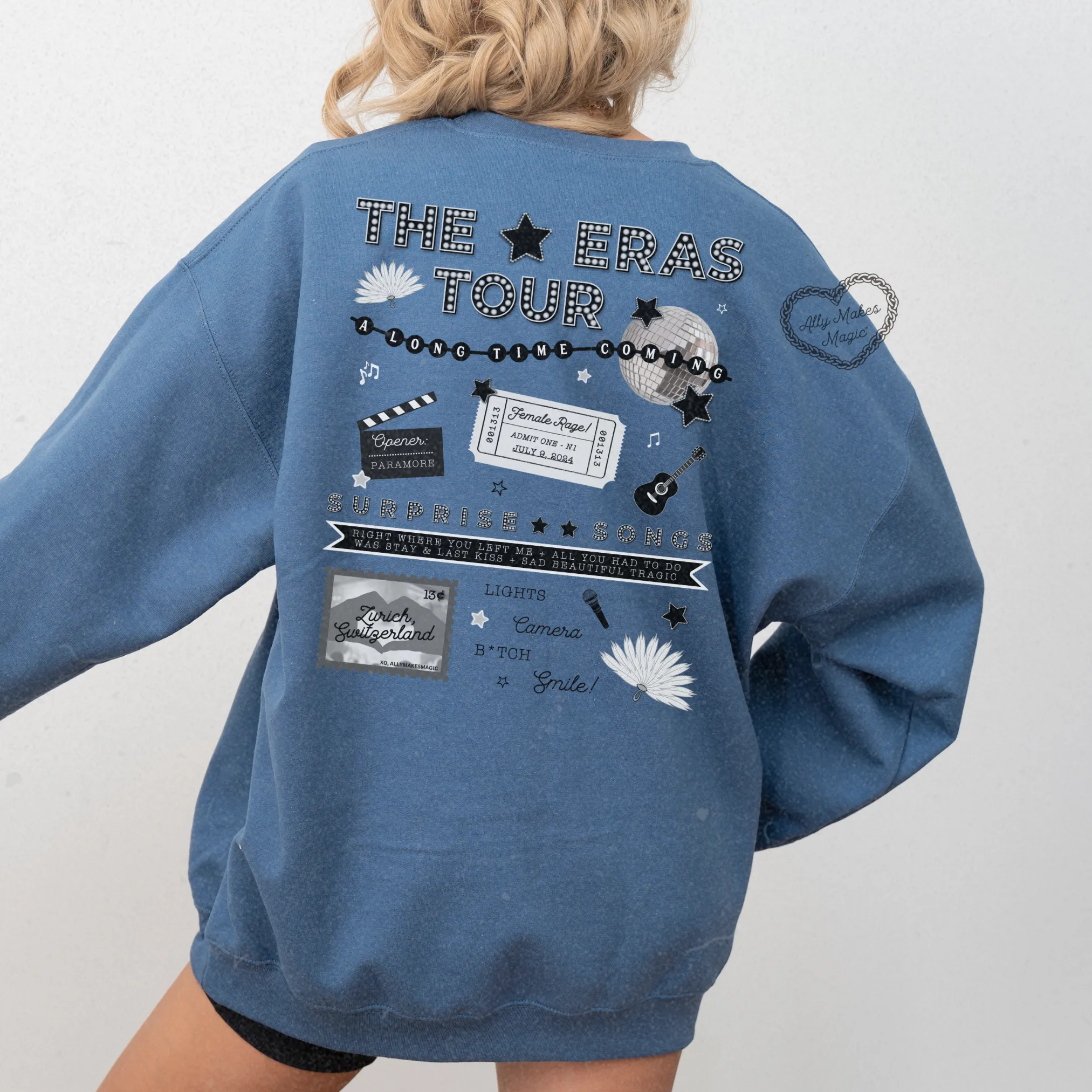 zurich night 1 sweater | gildan *custom* sold by Ally Makes Magic