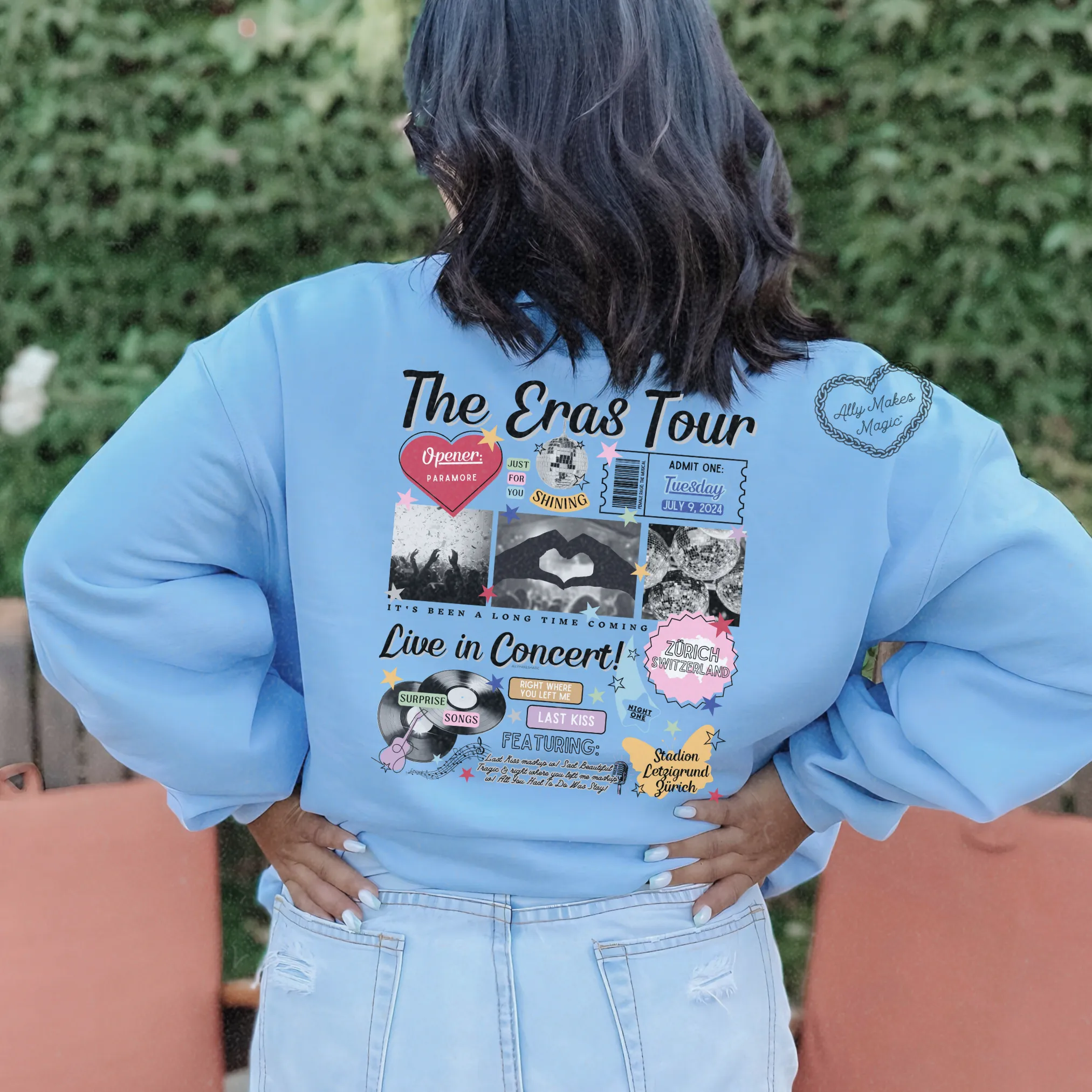 zurich night 1 sweater | gildan *custom* sold by Ally Makes Magic product image thumbnail 3