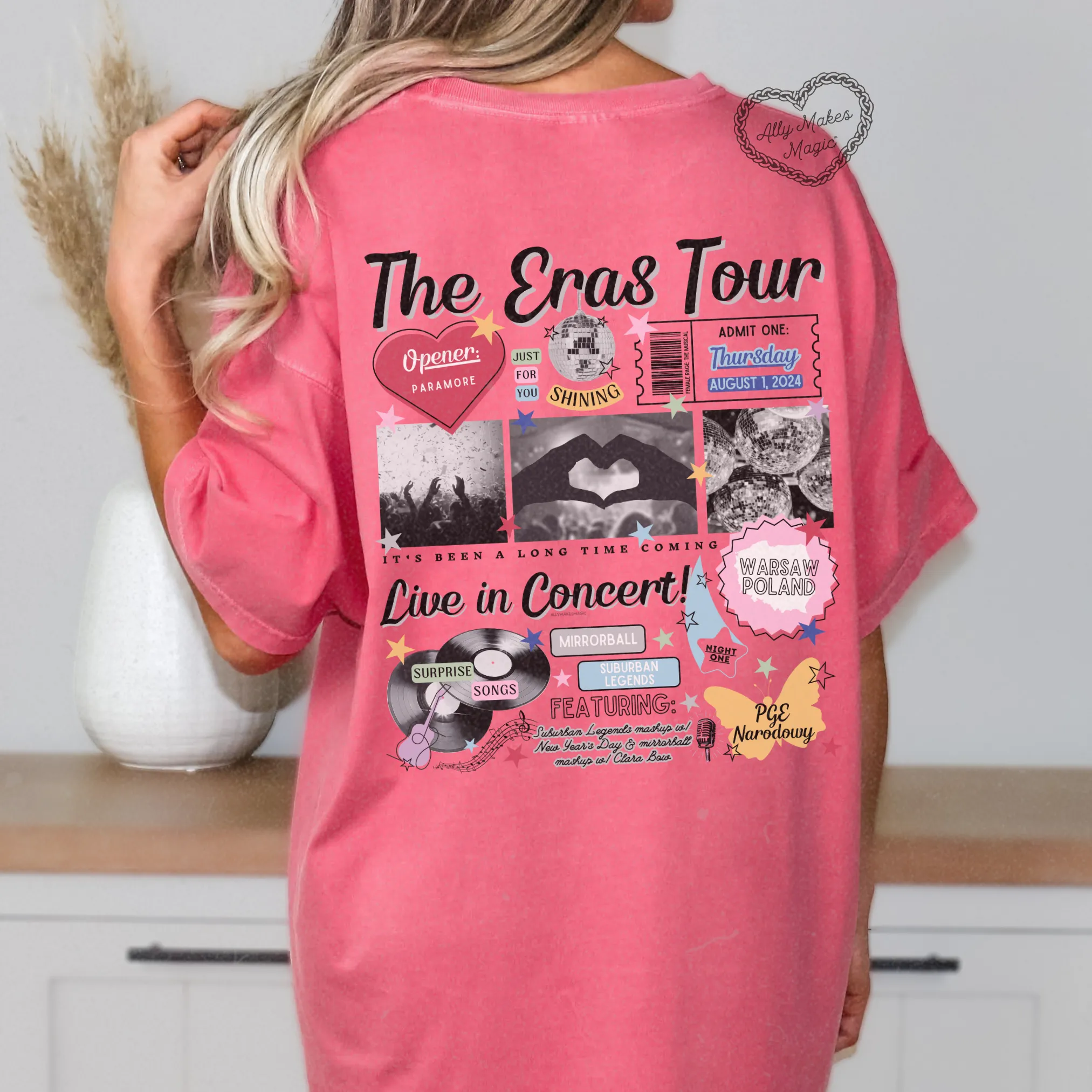 warsaw night 1 tee | comfort colors *custom* sold by Ally Makes Magic product image thumbnail 3