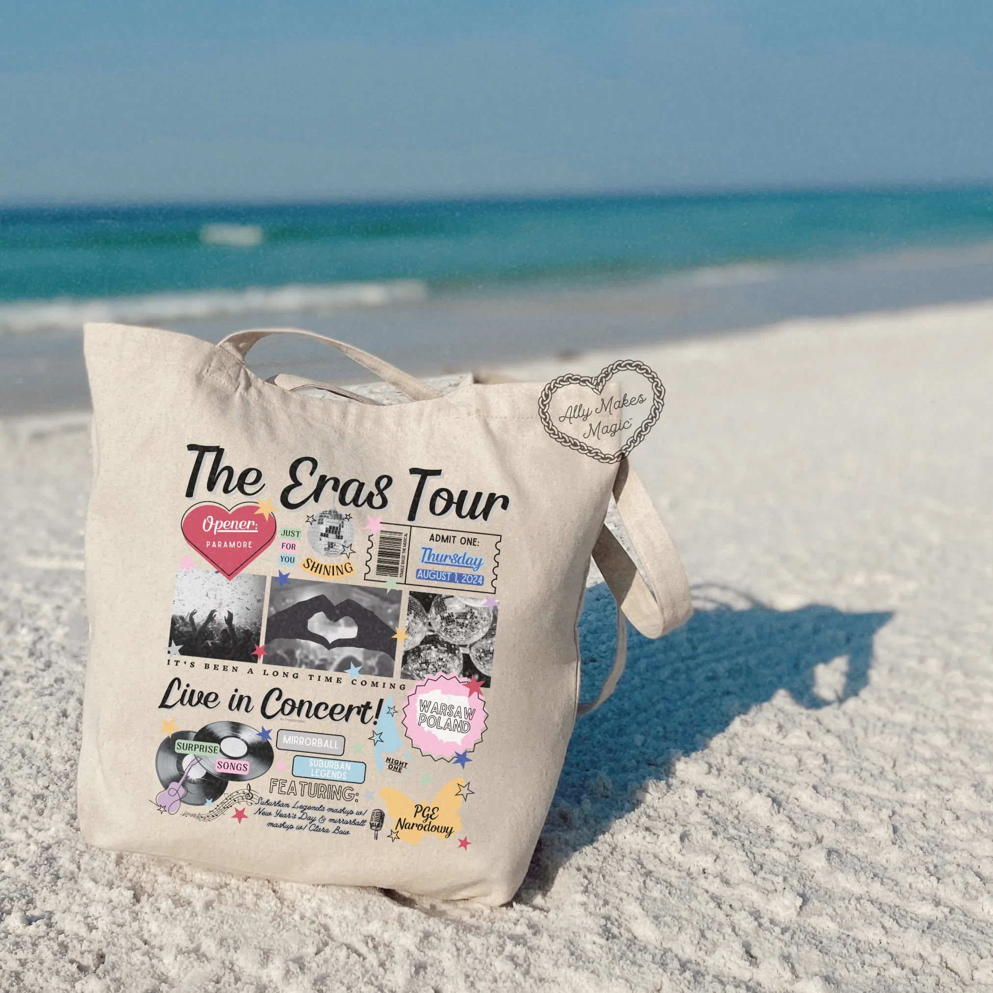 warsaw night 1 tote bag *custom* sold by Ally Makes Magic product image thumbnail 3