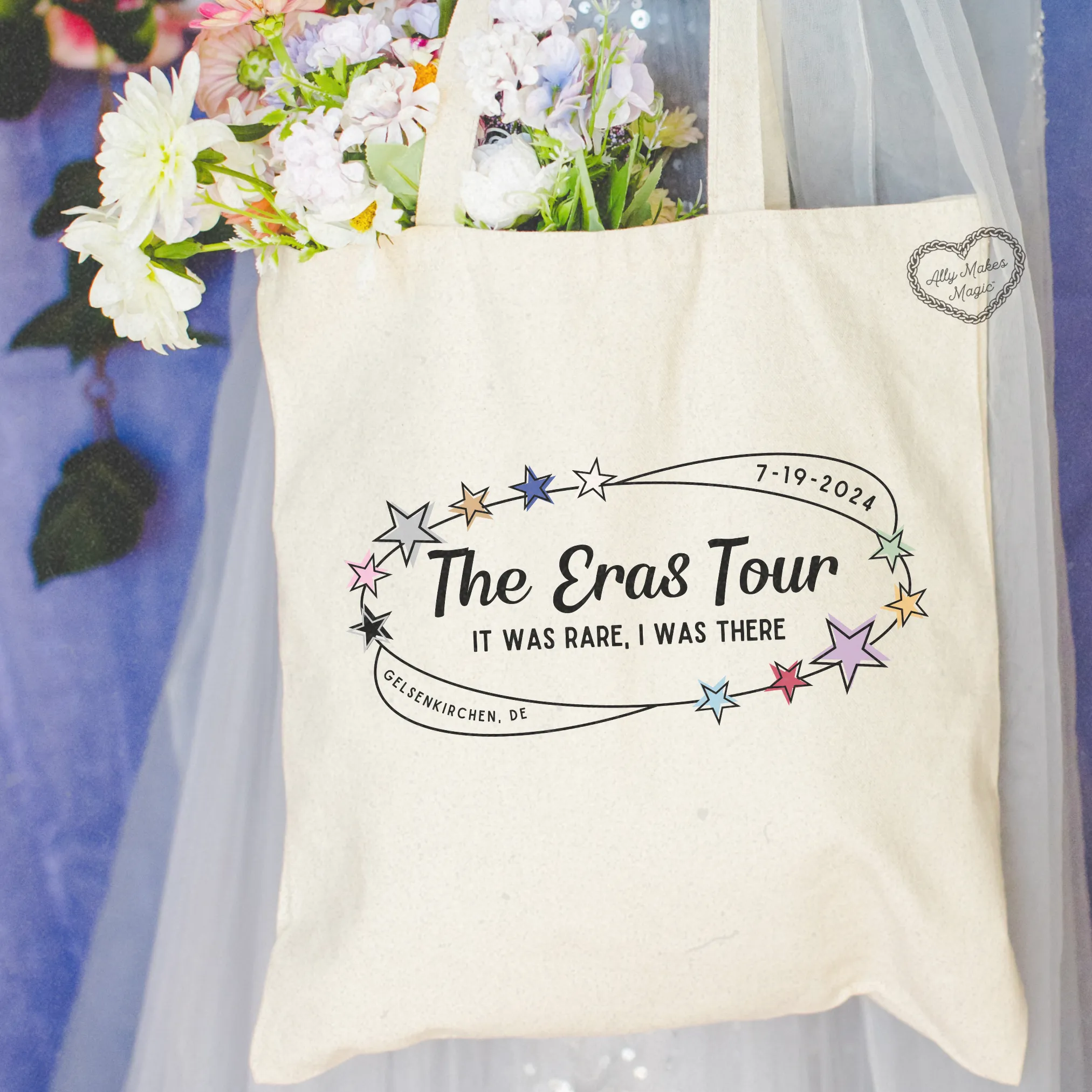 gelsenkirchen night 3 tote bag *custom* sold by Ally Makes Magic product image thumbnail 4