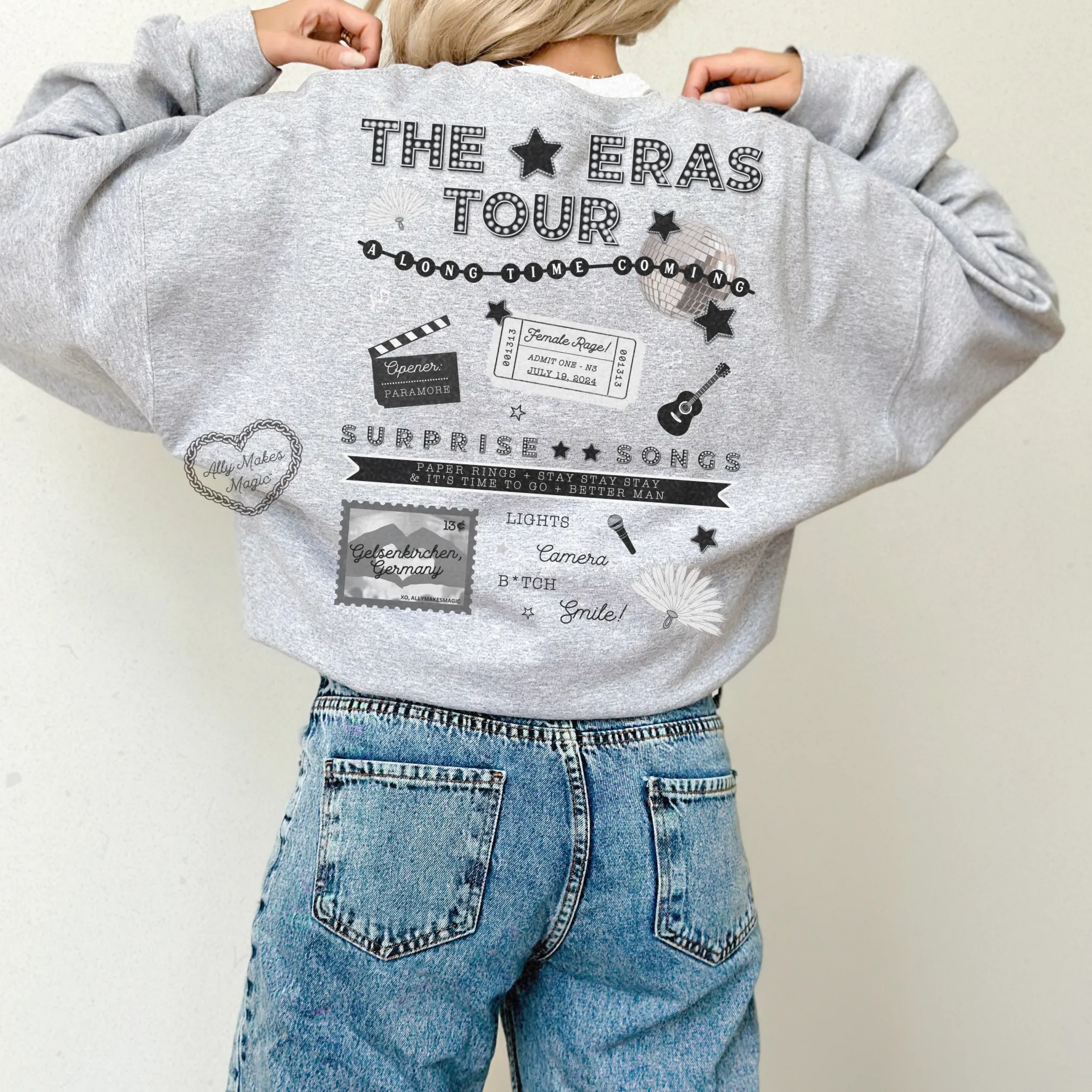 gelsenkirchen night 3 sweater | gildan *custom* sold by Ally Makes Magic