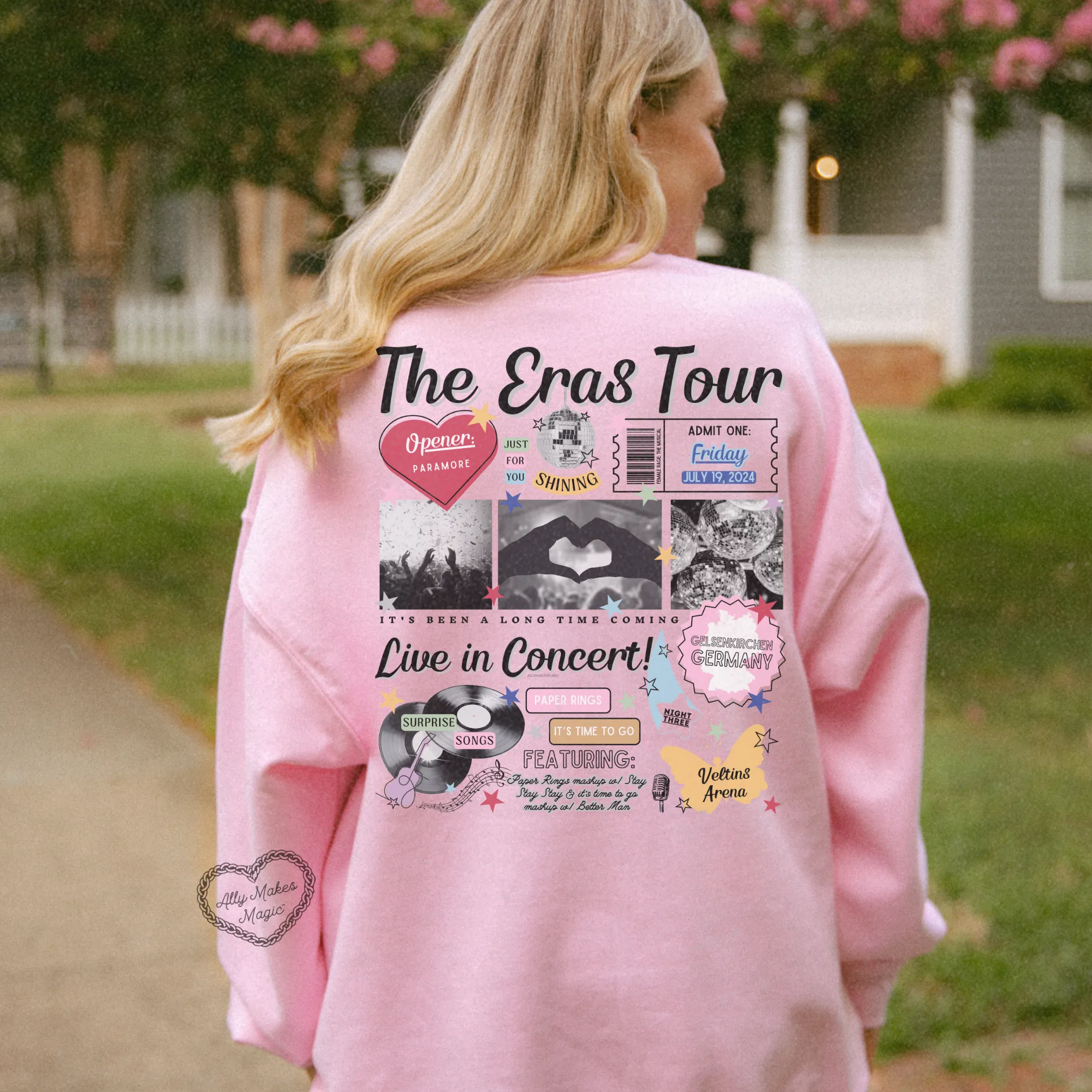 gelsenkirchen night 3 sweater | gildan *custom* sold by Ally Makes Magic product image thumbnail 3