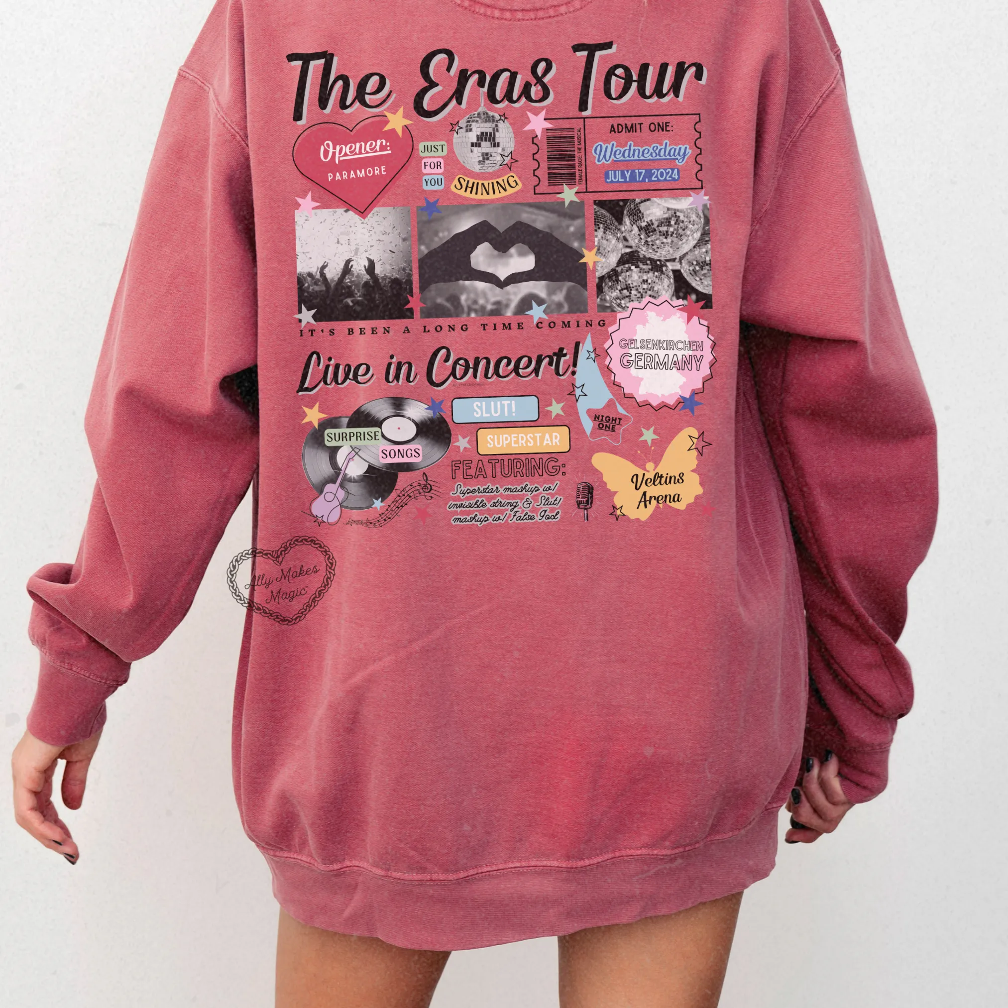 gelsenkirchen night 1 pullover | comfort colors *custom* sold by Ally Makes Magic product image thumbnail 3