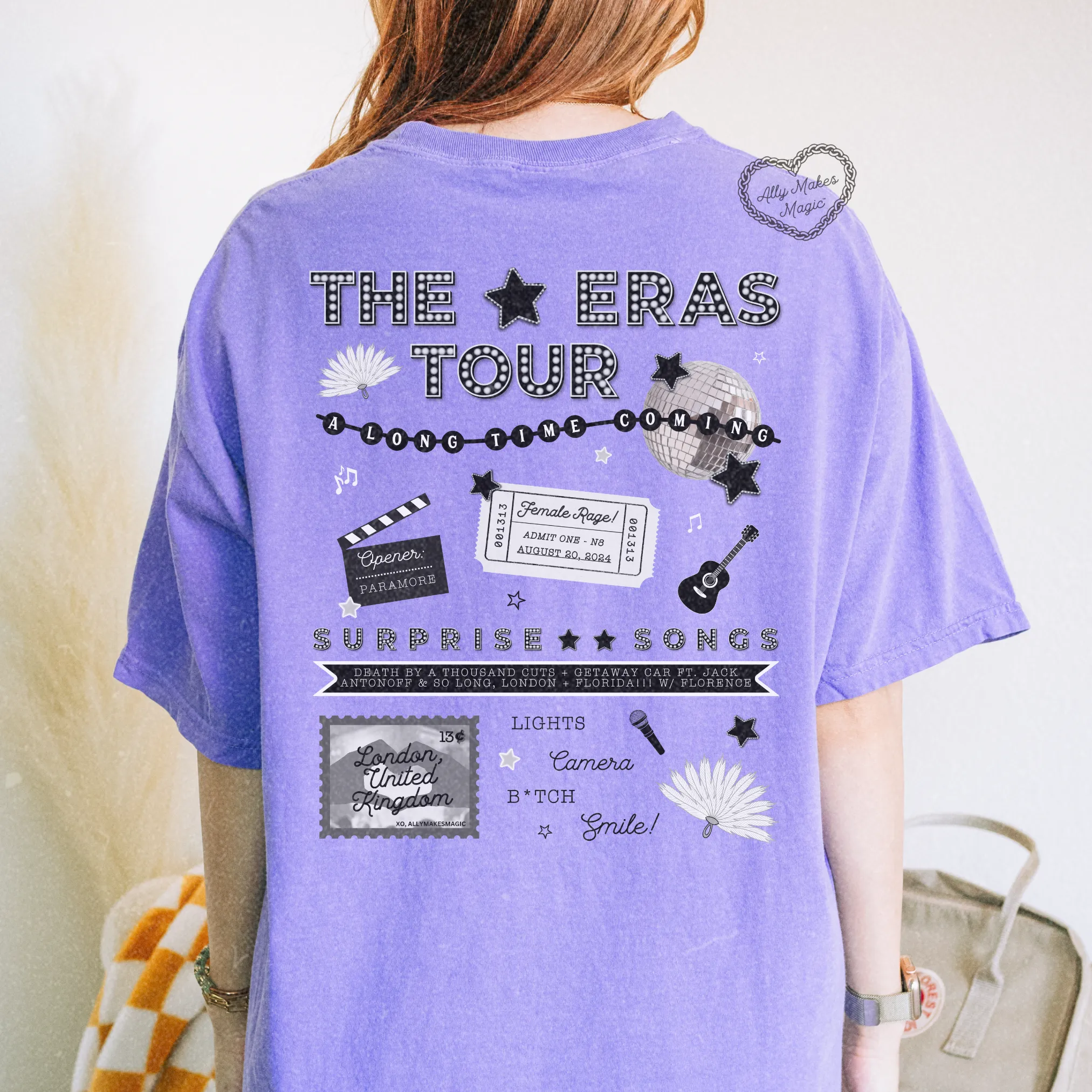 london night 8 tee | comfort colors *custom* sold by Ally Makes Magic