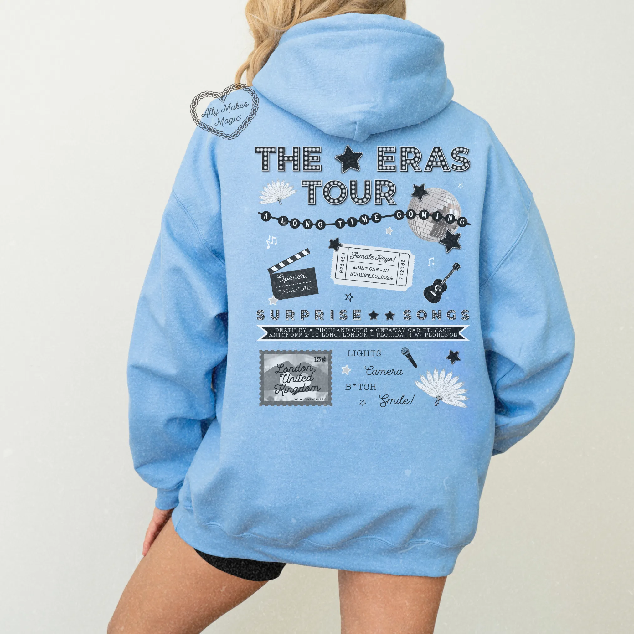 london night 8 hoodie *custom* sold by Ally Makes Magic