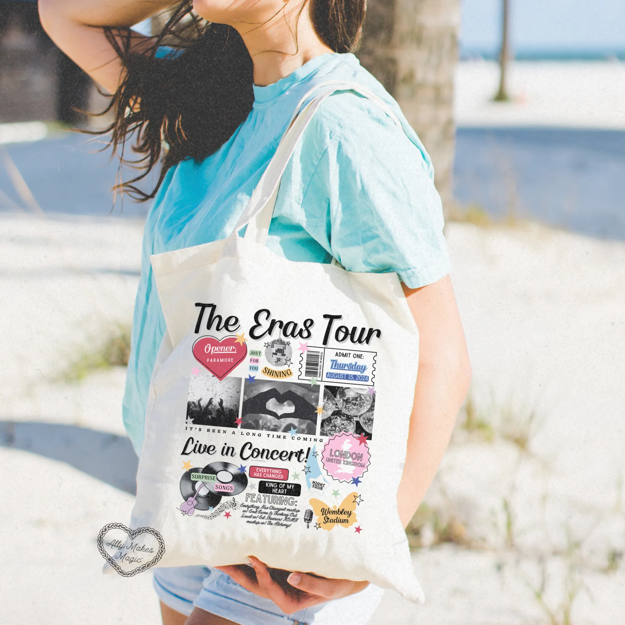 london night 4 tote bag *custom* sold by Ally Makes Magic product image thumbnail 3