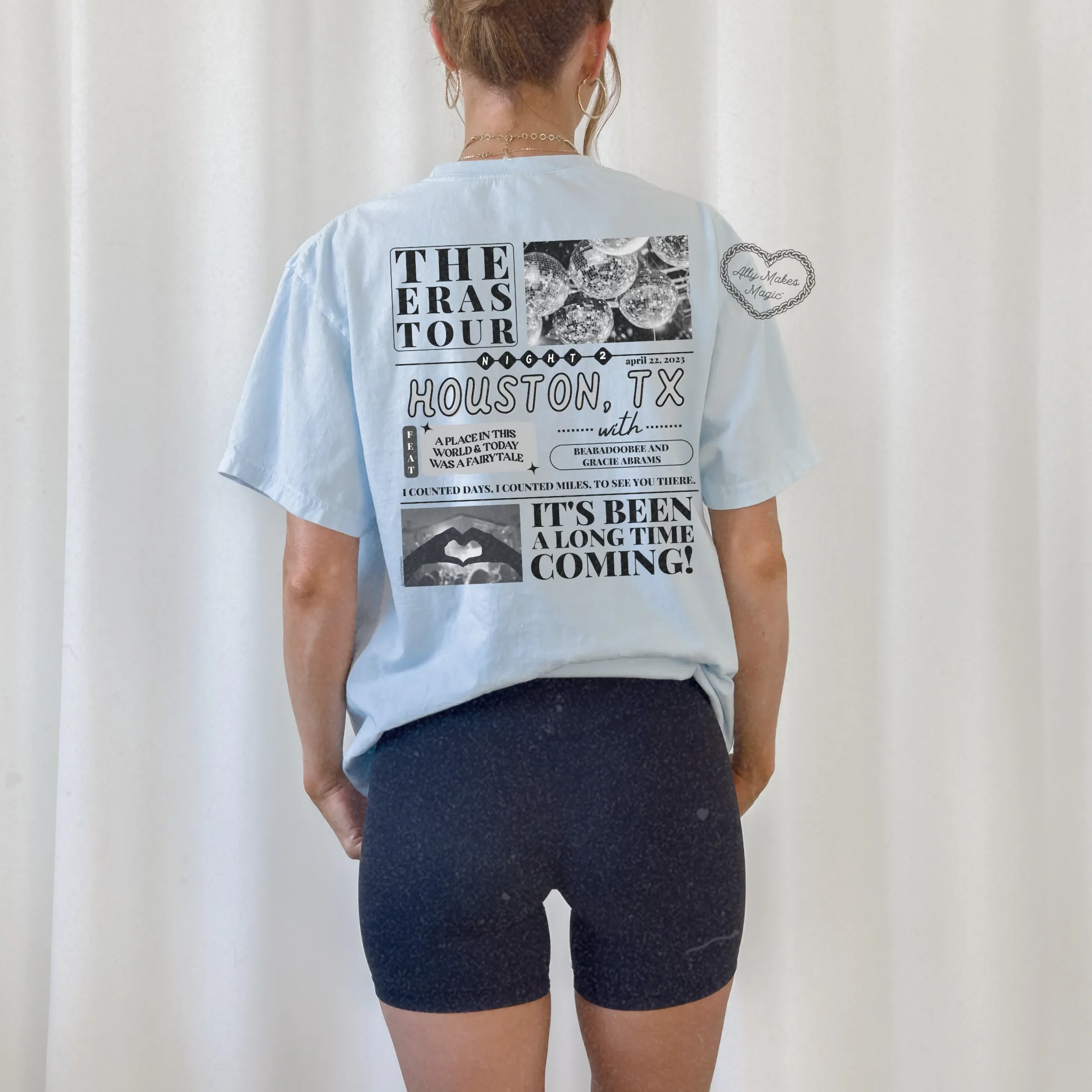 houston night 2 tee | comfort colors *custom* sold by Ally Makes Magic product image thumbnail 3