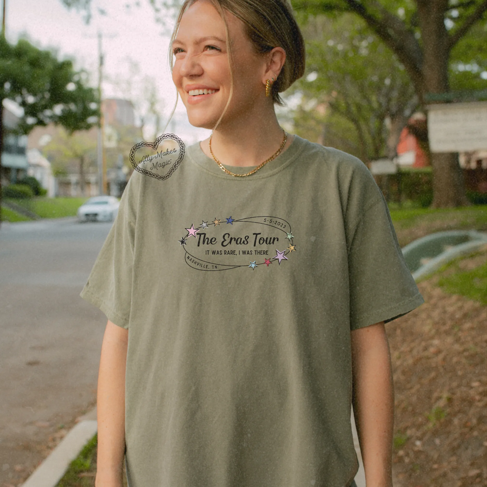 nashville night 1 tee | comfort colors *custom* sold by Ally Makes Magic product image thumbnail 2