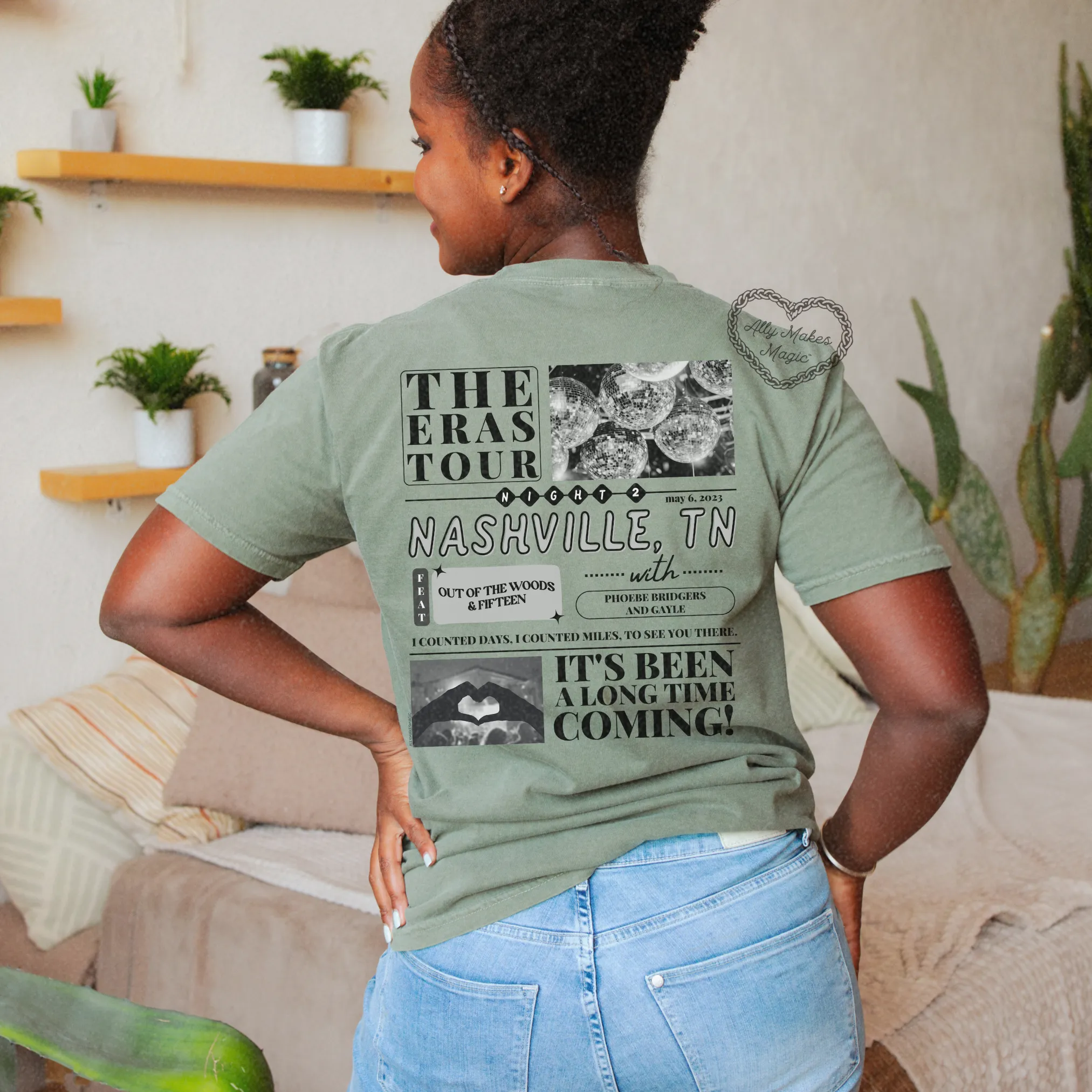 nashville night 2 tee | comfort colors *custom* sold by Ally Makes Magic product image thumbnail 3