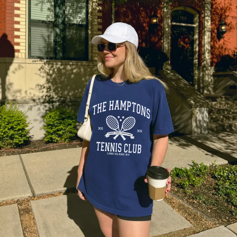 hamptons tennis club tee sold by Ally Makes Magic