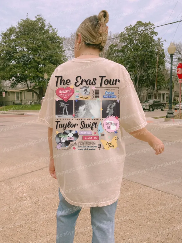 Detroit Night 1 Retro Tee sold by Ally Makes Magic