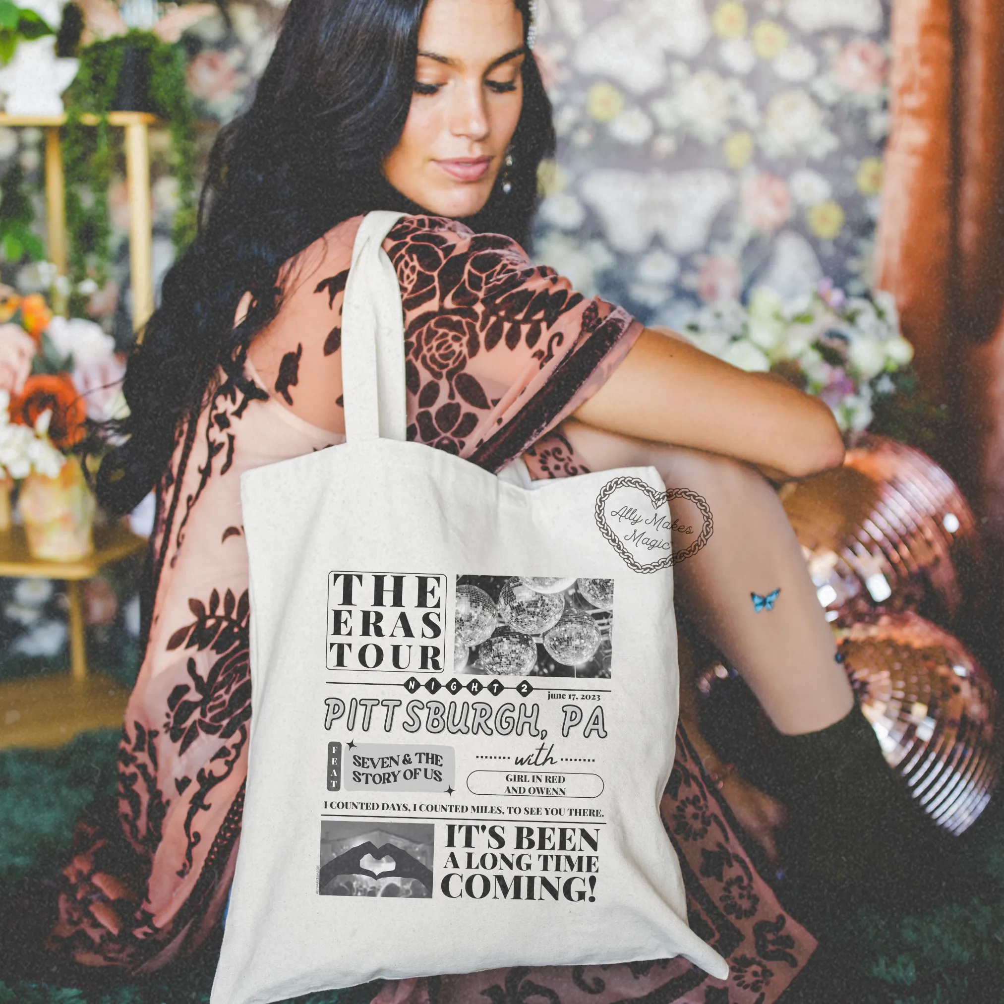 pittsburgh night 2 tote bag *custom* sold by Ally Makes Magic product image thumbnail 3