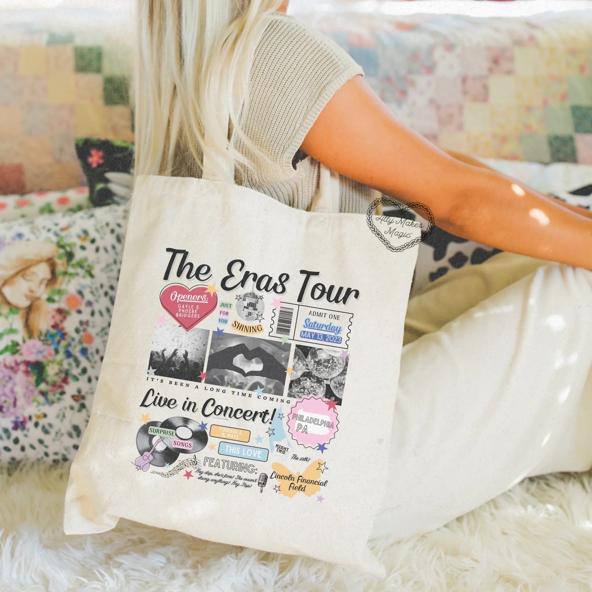 philadelphia night 2 tote bag *custom* sold by Ally Makes Magic