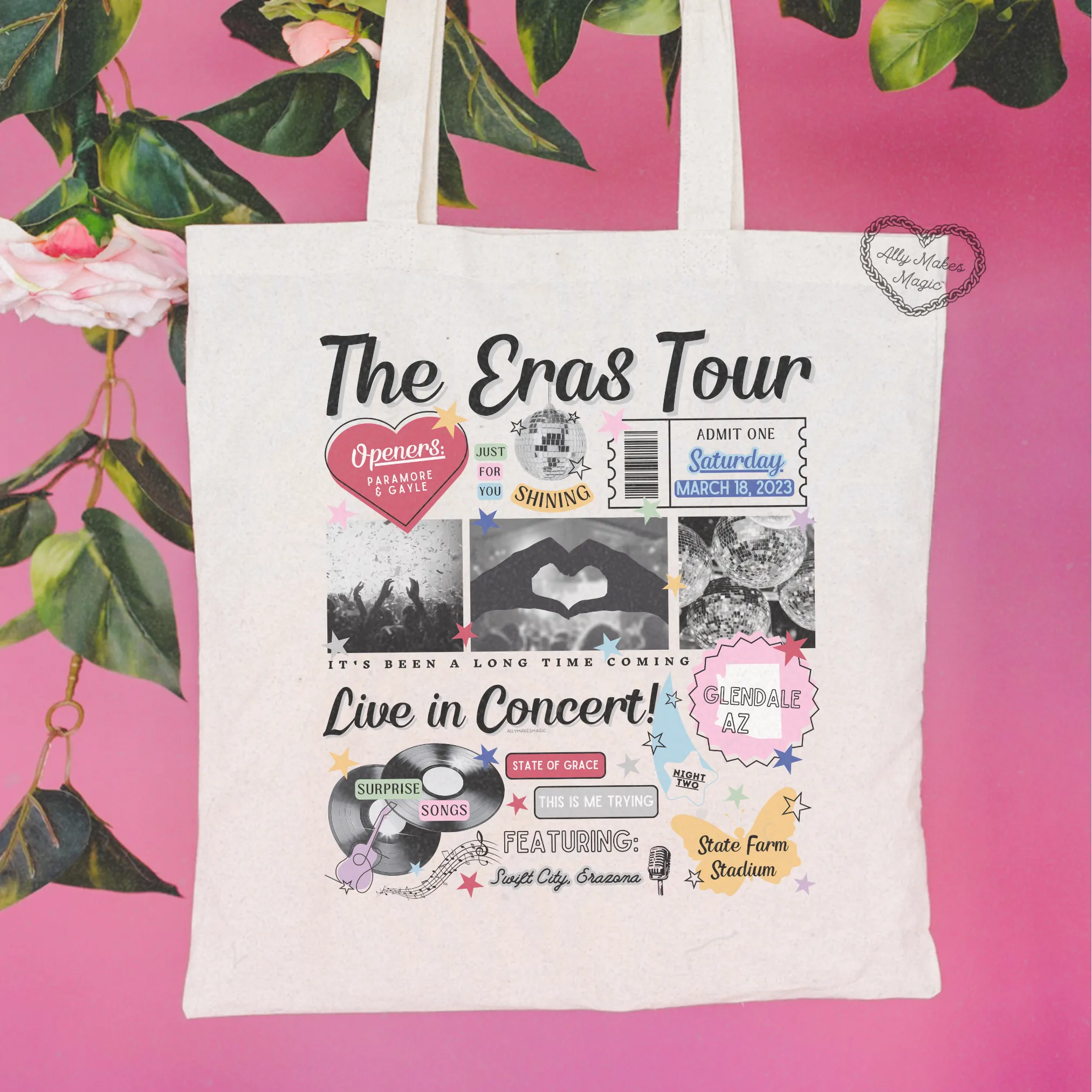 glendale night 2 tote bag *custom* sold by Ally Makes Magic