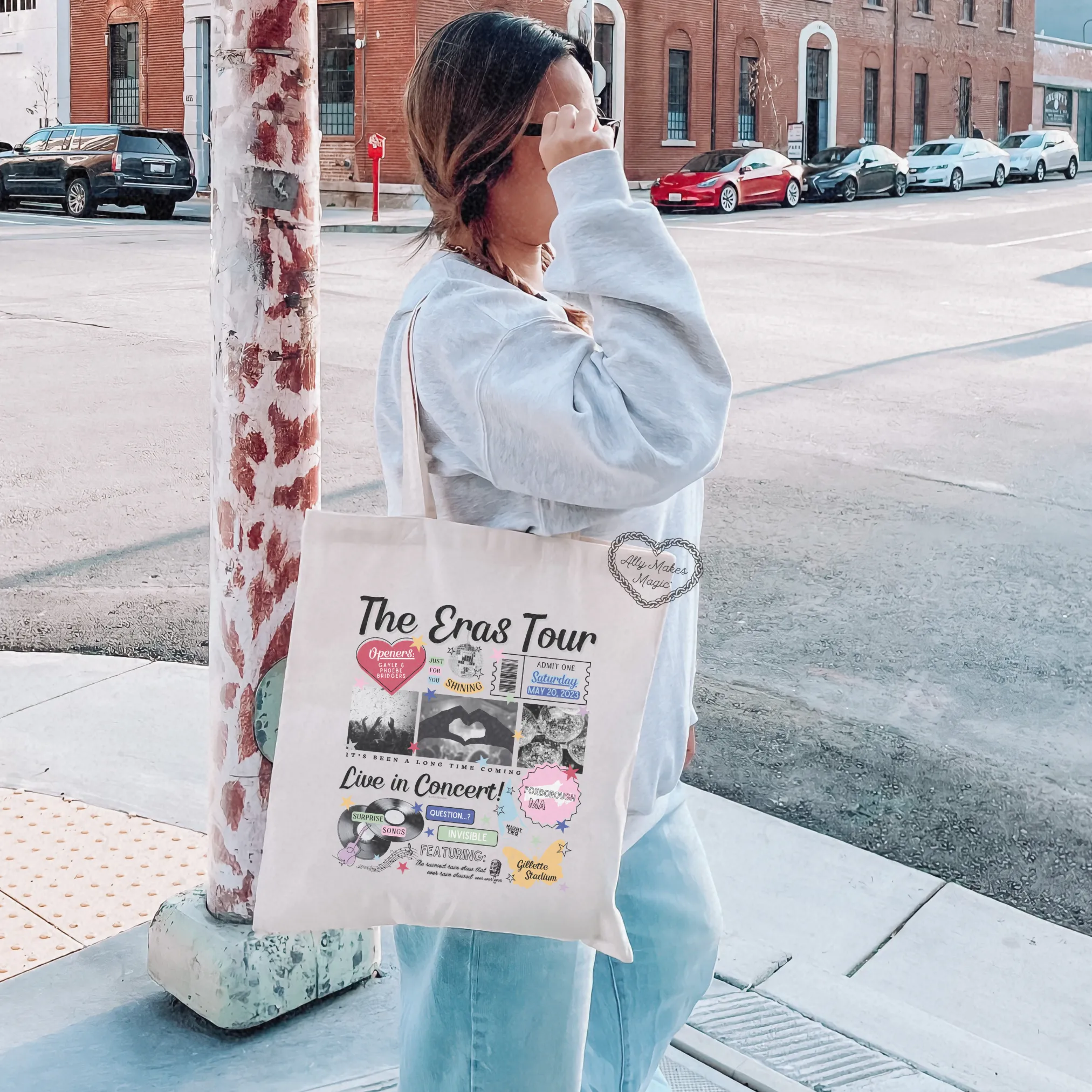 foxborough night 2 tote bag *custom* sold by Ally Makes Magic