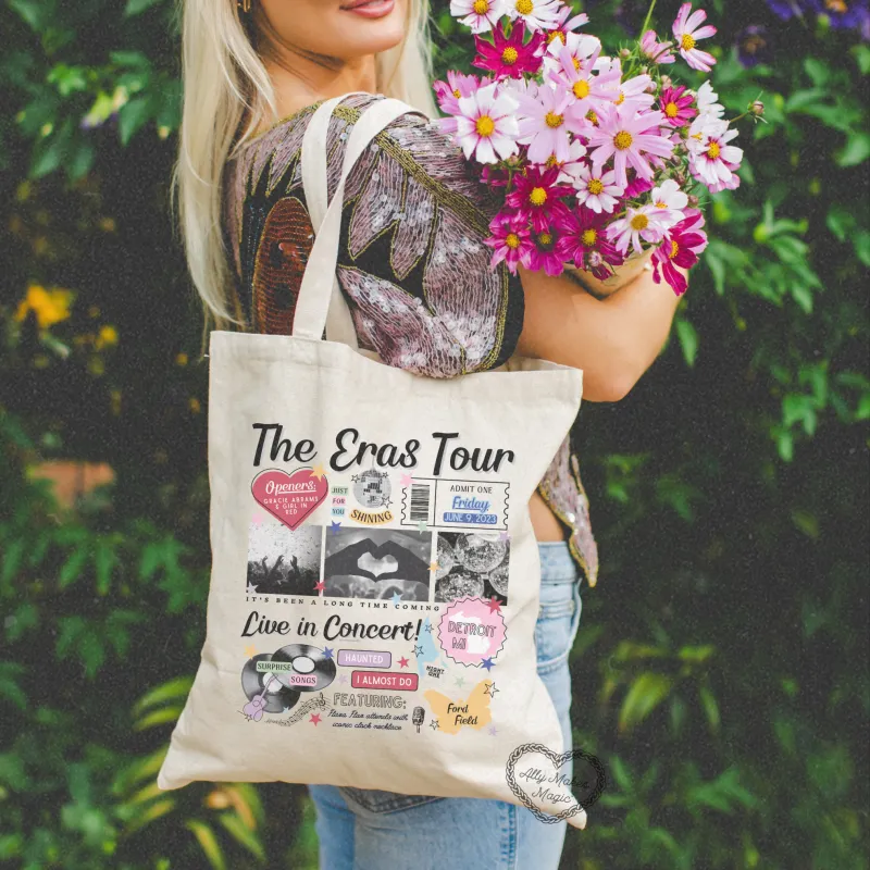 detroit night 2 tote bag *custom* sold by Ally Makes Magic