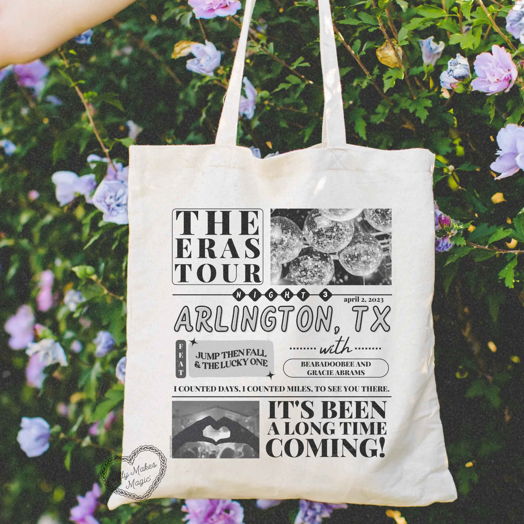 arlington night 3 tote bag *custom* sold by Ally Makes Magic product image thumbnail 3
