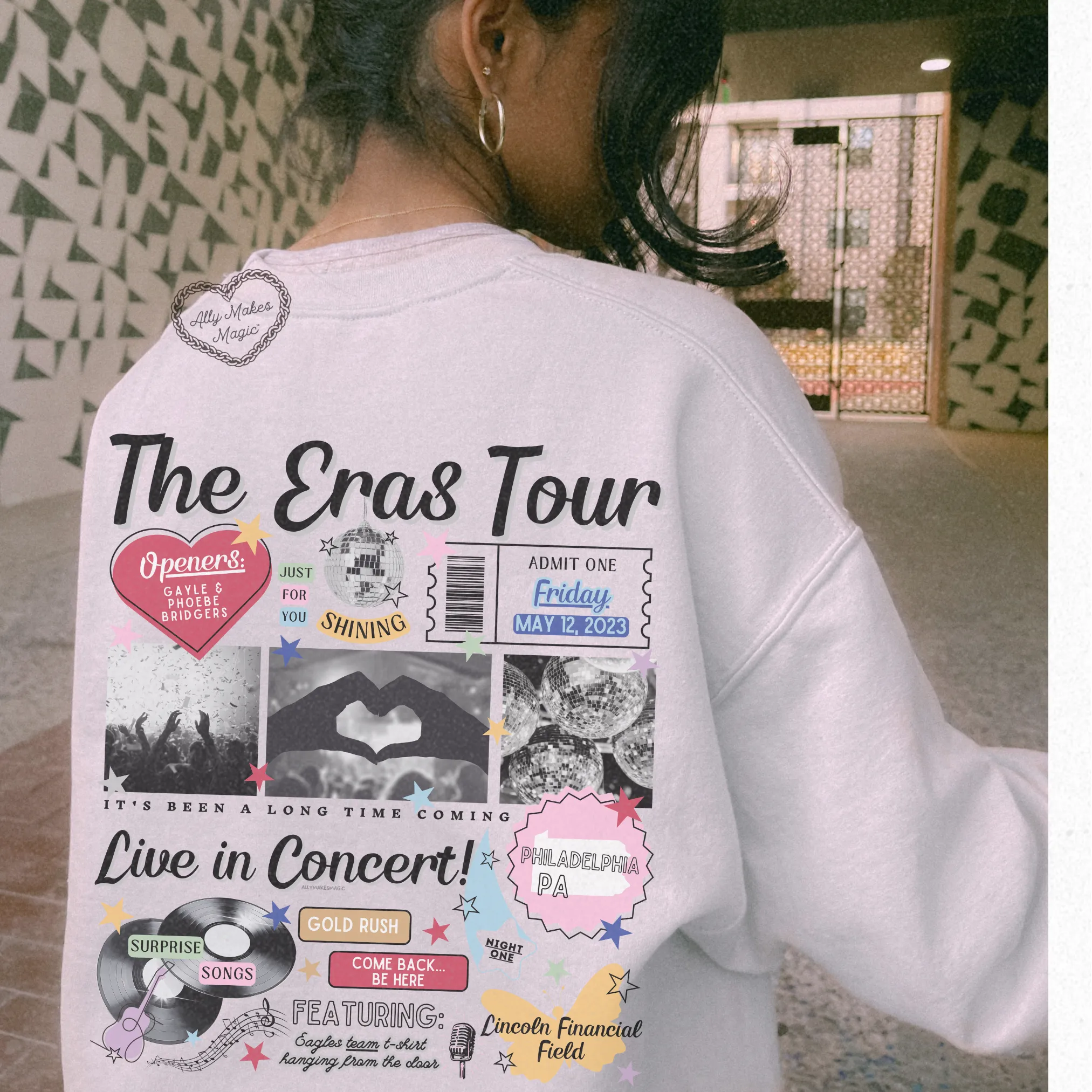 philadelphia night 1 sweater | gildan *custom* sold by Ally Makes Magic